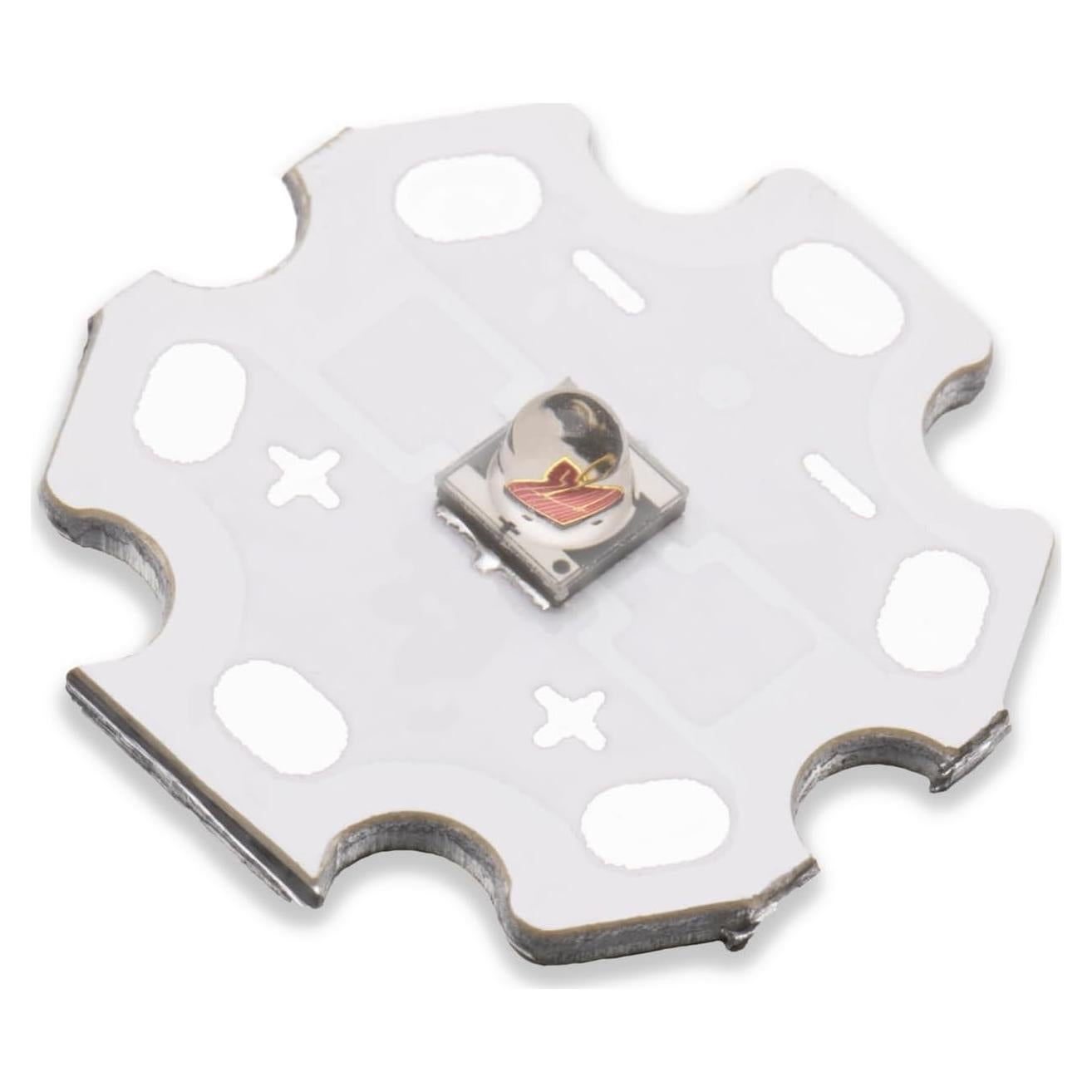 5 Piezas LED Rojo 620nm 3W SMD 3535 LEDGUHON con PCB 20mm