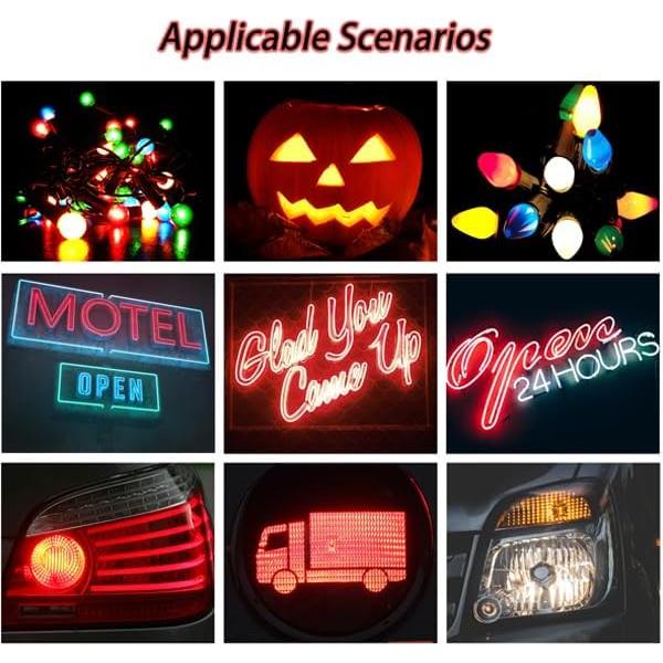 5 Piezas LED Rojo 620nm 3W SMD 3535 LEDGUHON con PCB 20mm