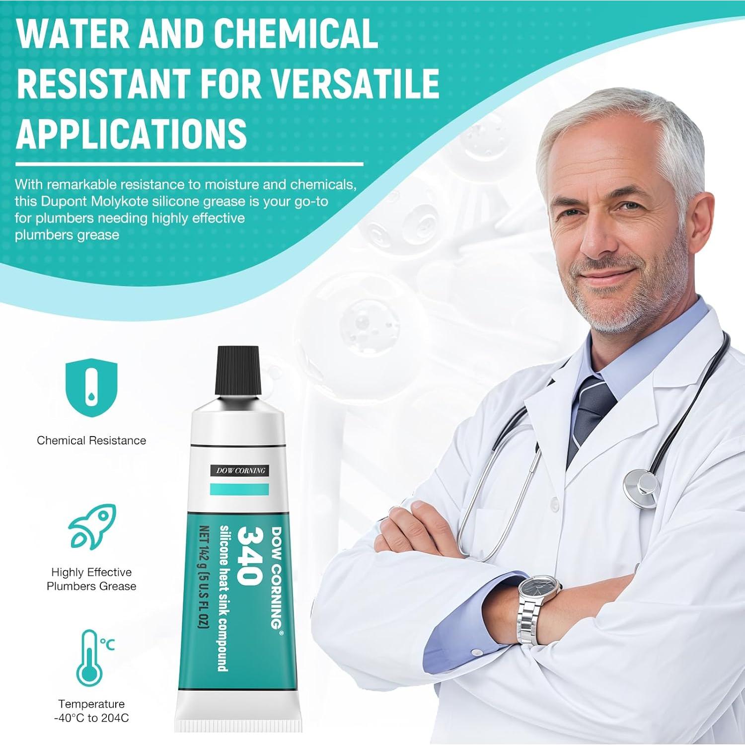 Compuesto de Disipador de Calor DOWSIL 340 142g Blanco