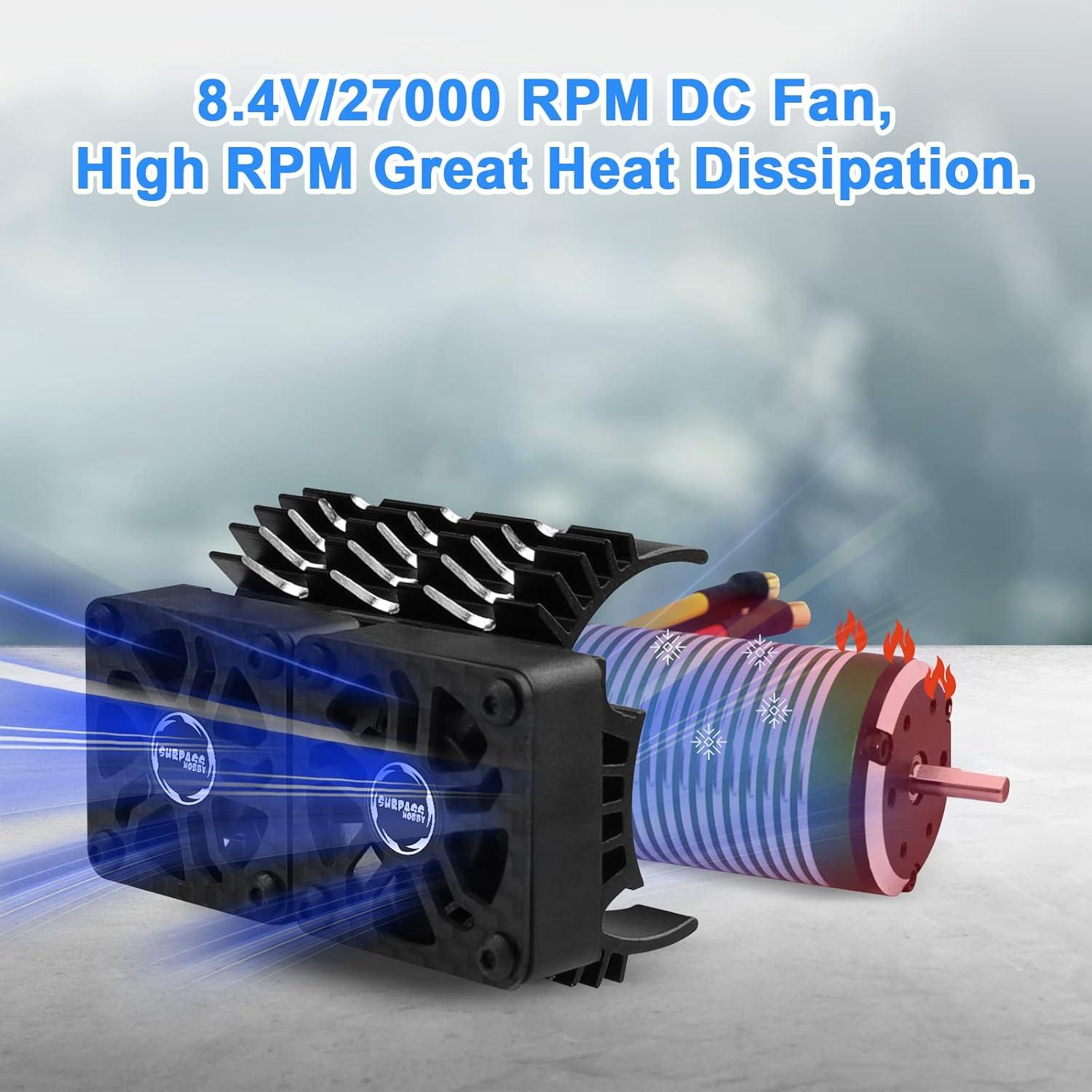 Ventiladores de Enfriamiento RC 30mm ARRAROWN con Disipador