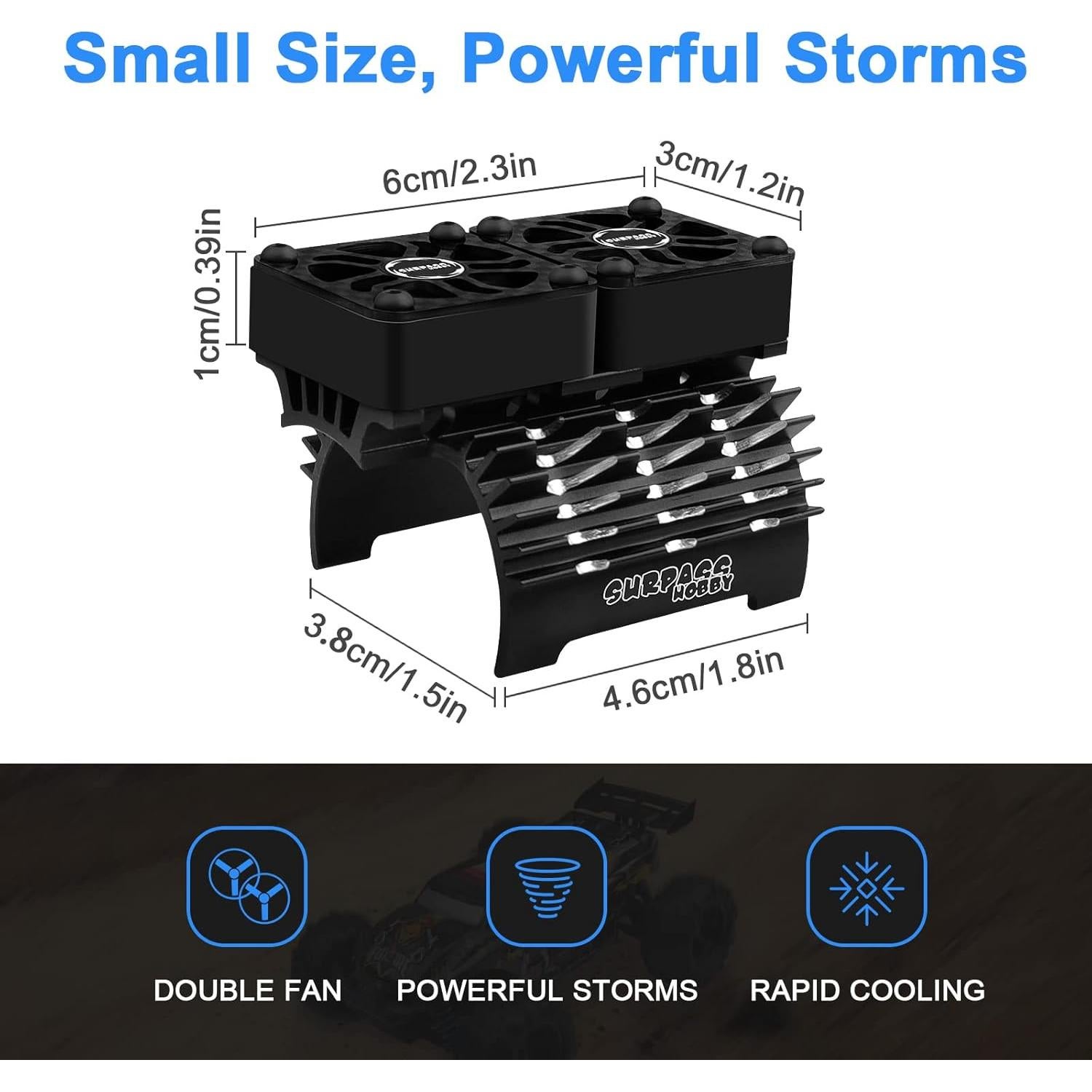 Ventiladores de Enfriamiento RC 30mm ARRAROWN con Disipador