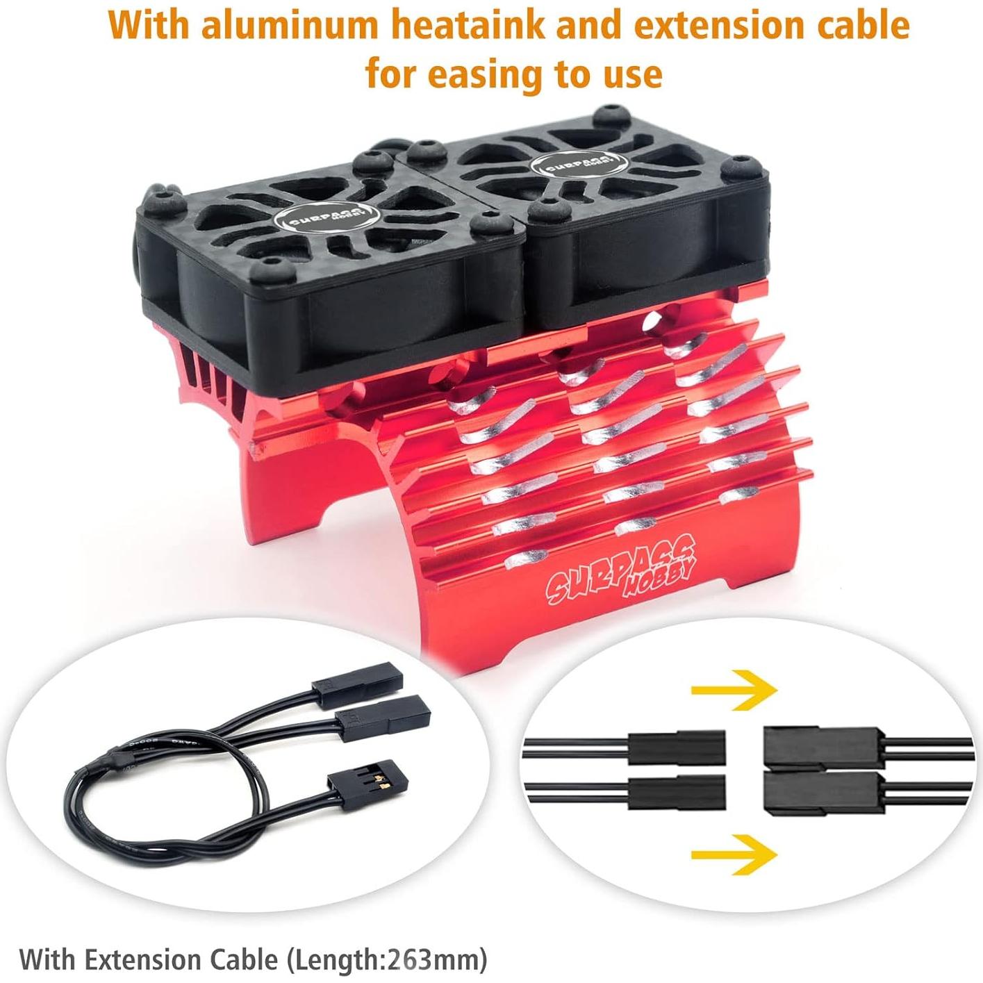 Ventilador de Refrigeración RC Doble 30mm Surpass Hobby 27000RPM