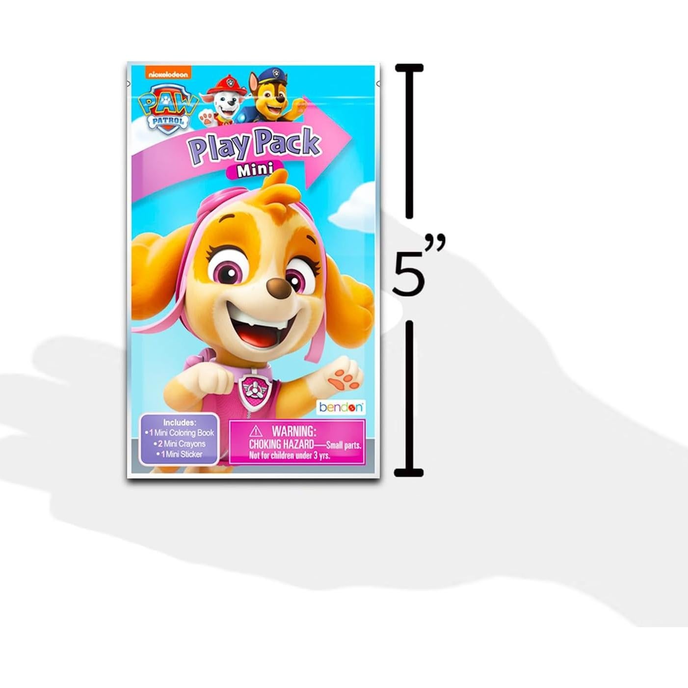 Paw Patrol Skye Party Supplies Classroom Gift Exchange Bundle - 24 Skye Paw Patrol Mini Coloring Activity Books for School, Stickers | Kids Party Favors