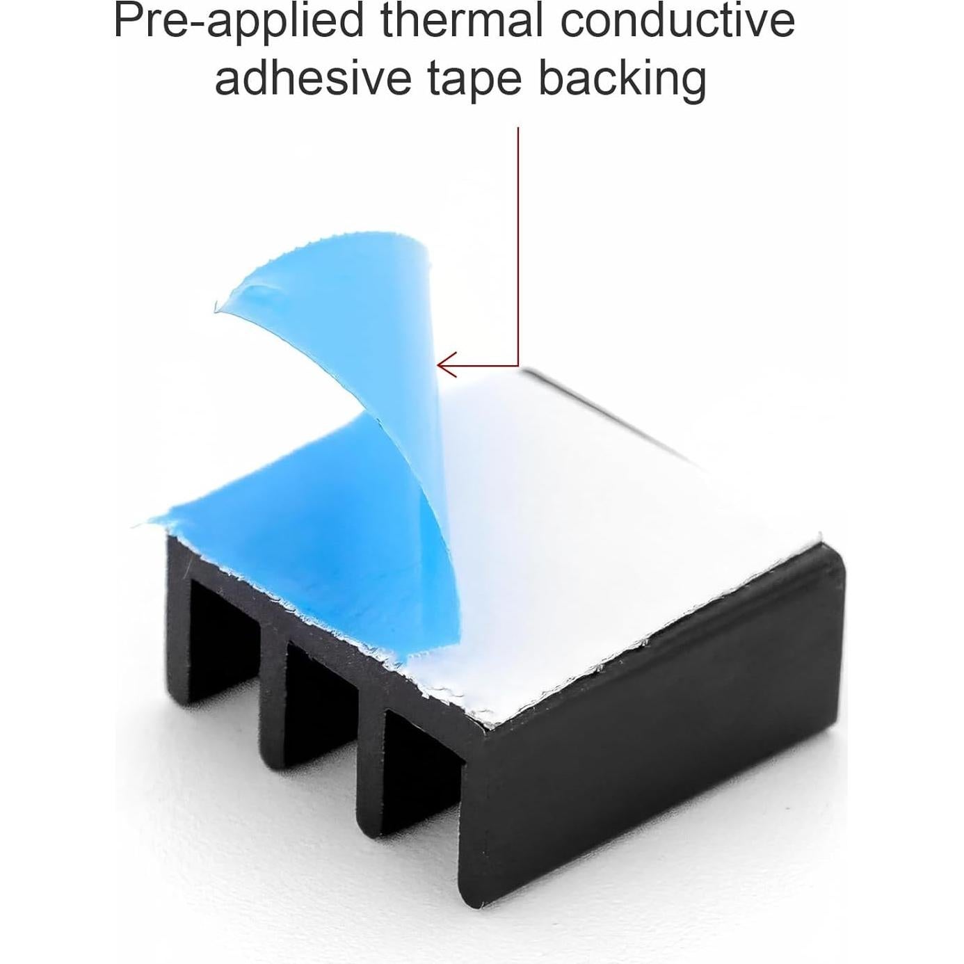 50 Pcs Mini Disipadores de Calor Aluminio Unxuey 11x11x5 mm