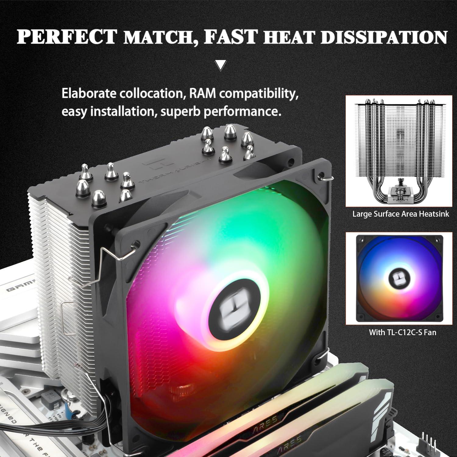Enfriador de CPU Thermalright Burst Assassin 120 SE ARGB 148mm