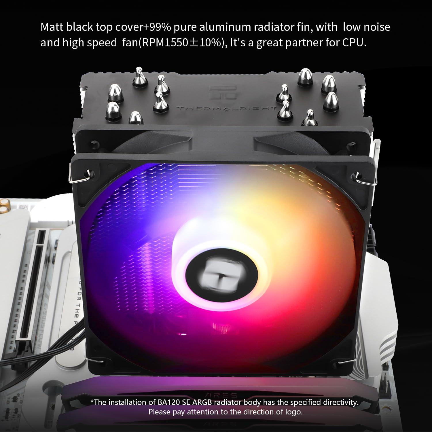 Enfriador de CPU Thermalright Burst Assassin 120 SE ARGB 148mm