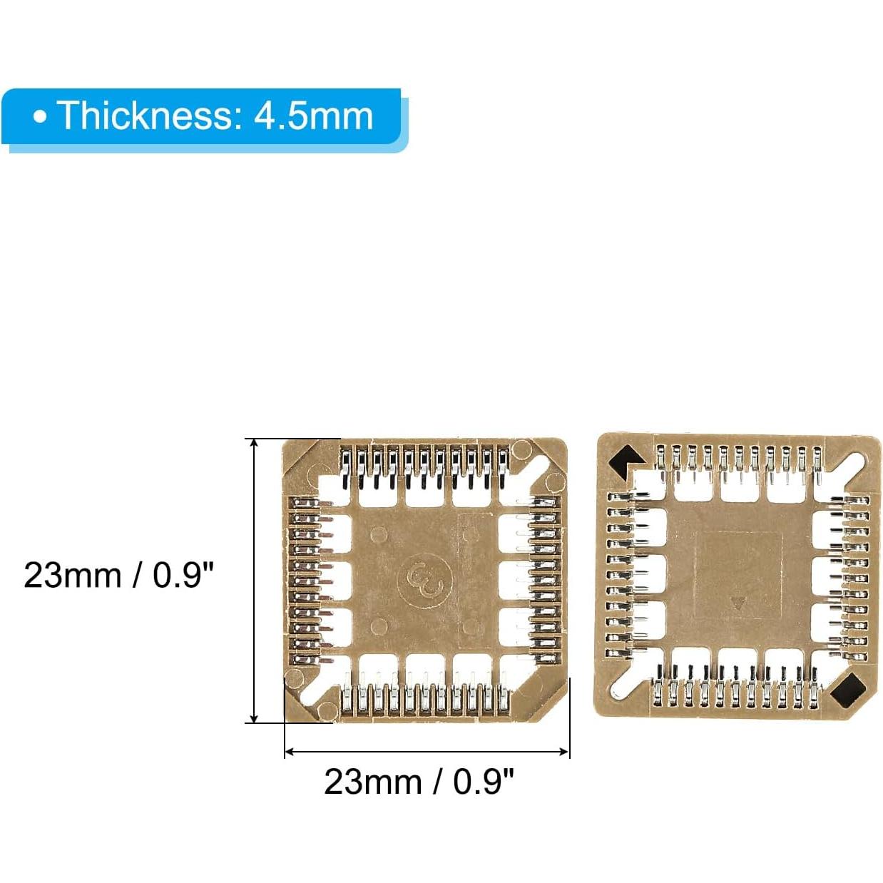 Zócalo IC PLCC44P PATIKIL 44 Pines 1.26mm para PCB - Paquete de 2