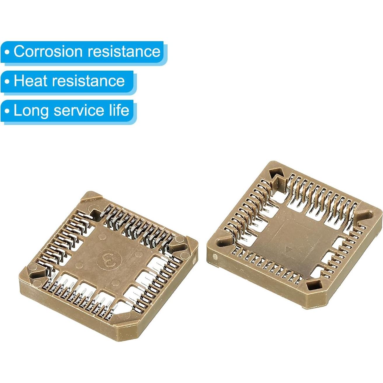 Zócalo IC PLCC44P PATIKIL 44 Pines 1.26mm para PCB - Paquete de 2