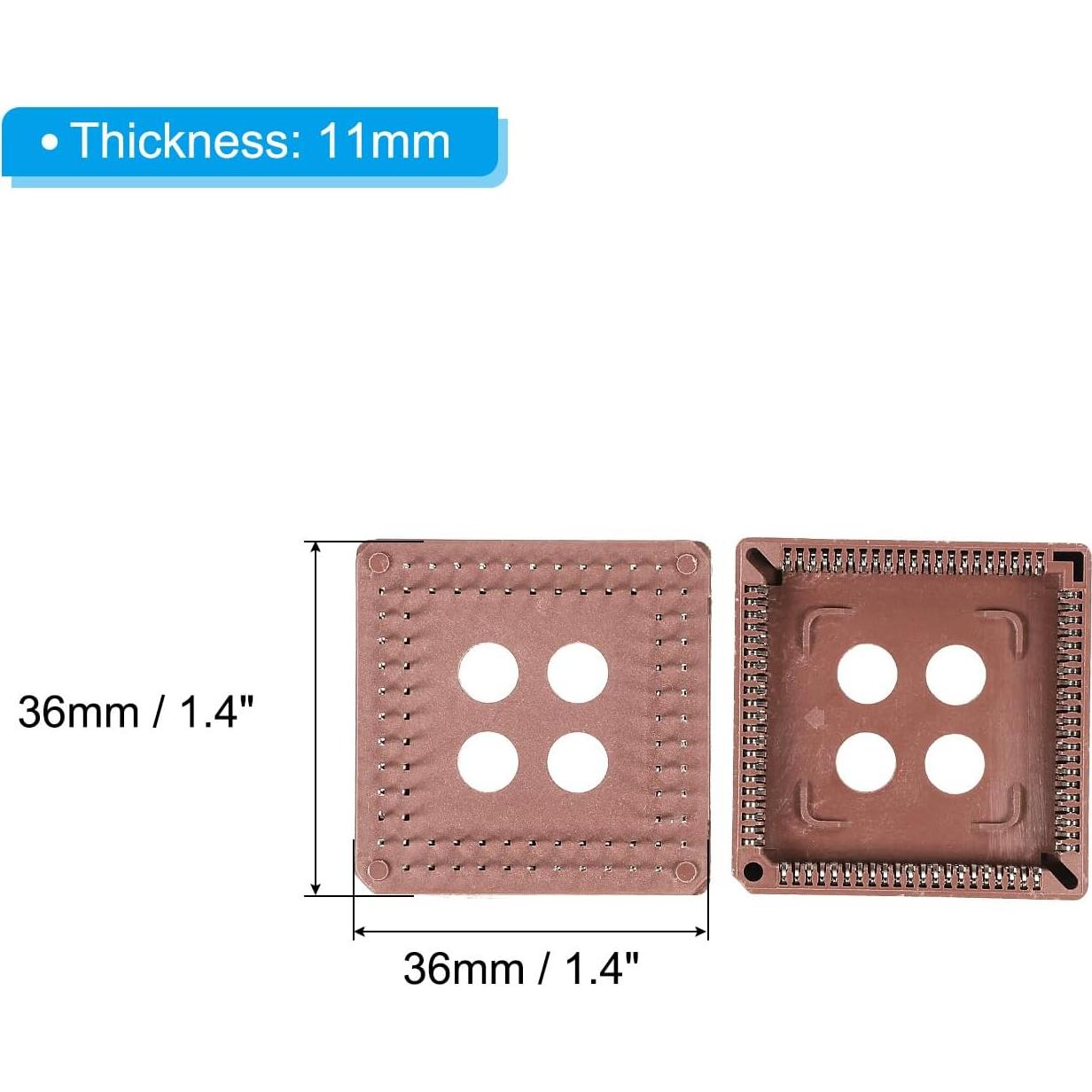 Zócalo IC PLCC84P PATIKIL 84 Pines 2.54mm Montaje PCB - 4 Piezas