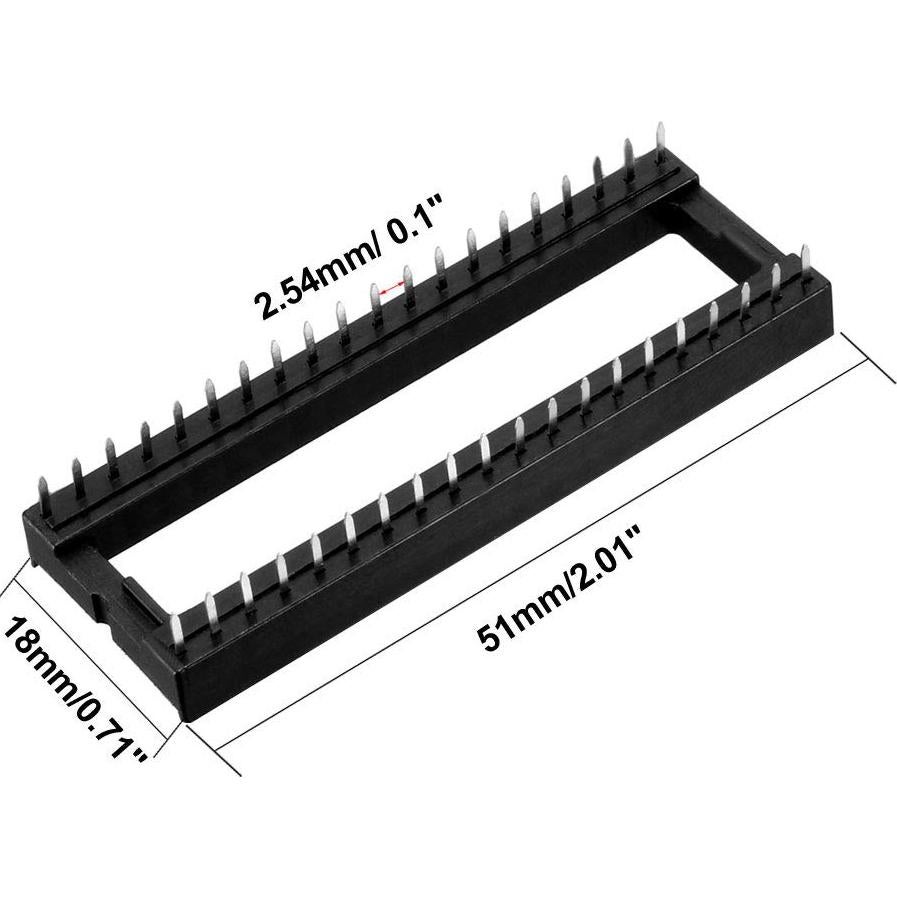 Adaptador Zócalo DIP IC uxcell 2.54mm 40 Pines 4pcs