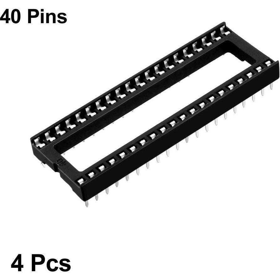 Adaptador Zócalo DIP IC uxcell 2.54mm 40 Pines 4pcs