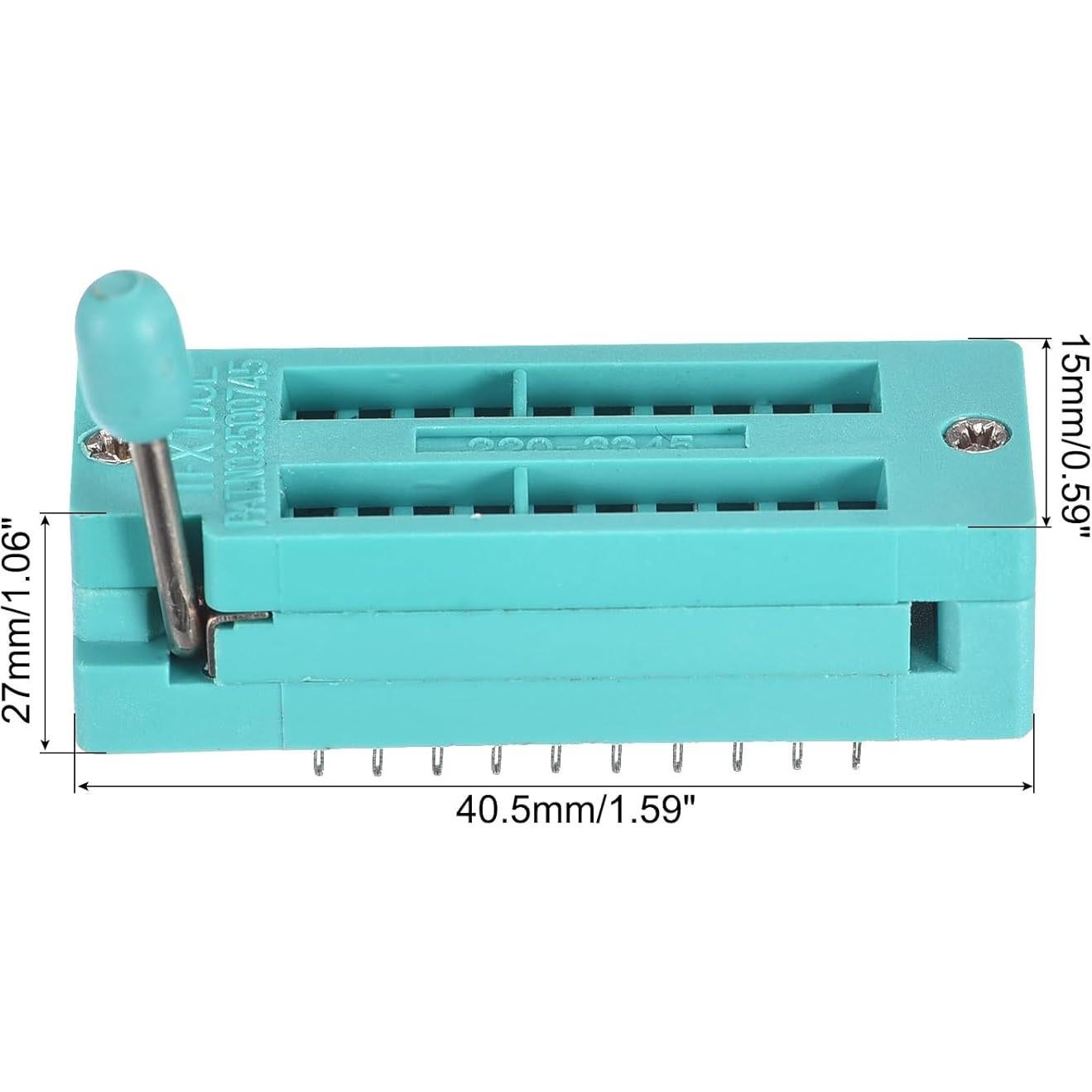 Zócalo de Prueba ZIF IC Universal PATIKIL 20 Pines 3.0mm - Paquete de 5