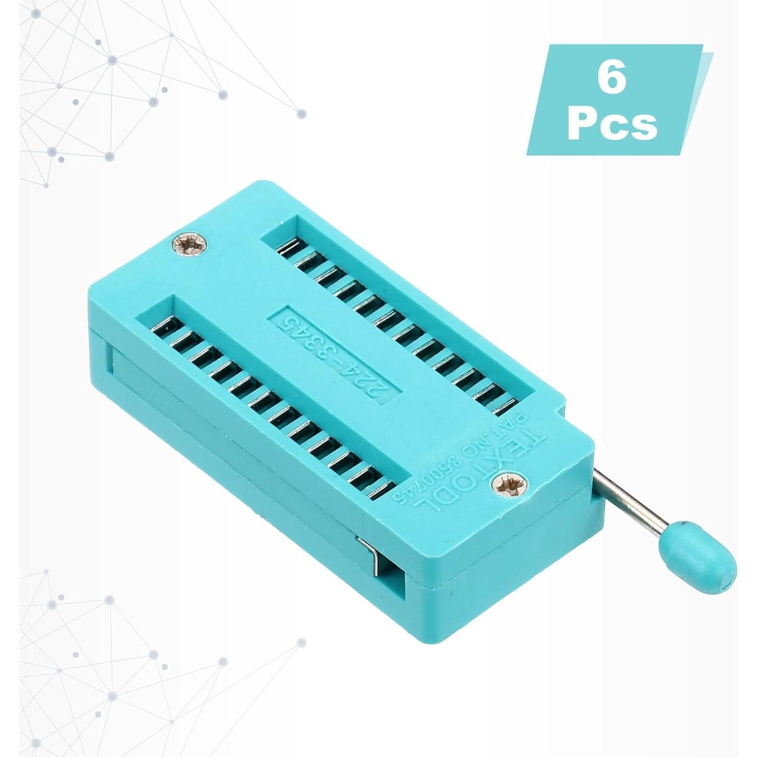 Zócalo de Prueba ZIF Universal MECCANIXITY 6 Pcs 24 Pines 2.54mm