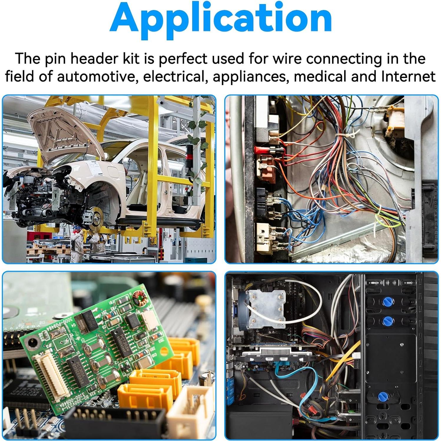 Kit de Conectores de Socket de Encabezado YELUFT 120 Pcs 2.54mm