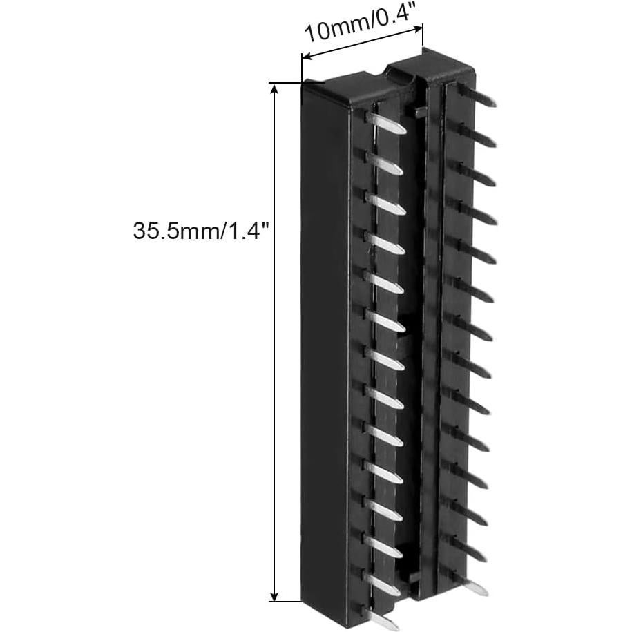Zócalo DIP IC para soldadura Rebower 28 pines 2.54mm 20 piezas