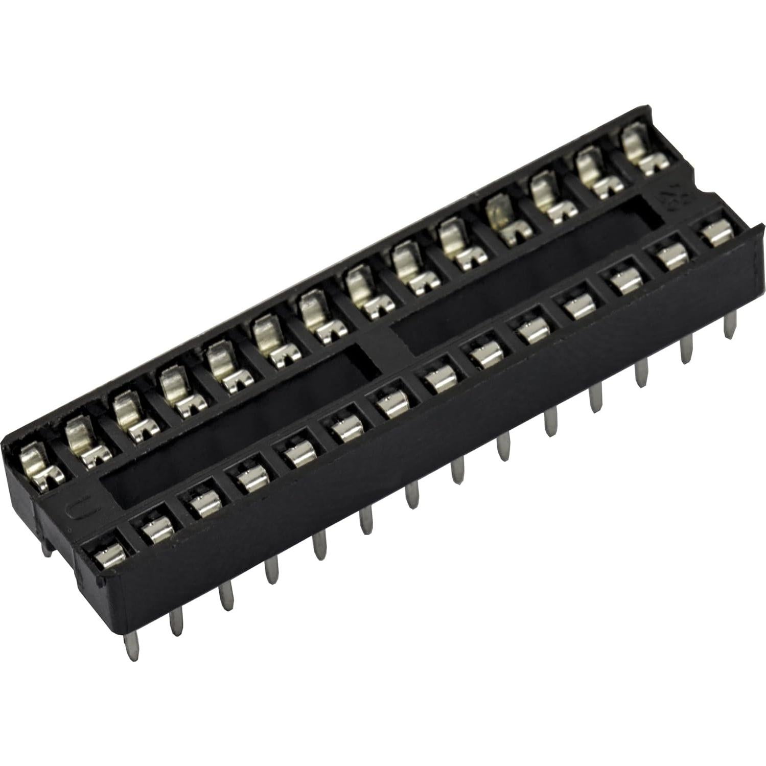 15 Zócalos DIP IC 28 Pines Doble Fila 2.54mm Jujinglobal