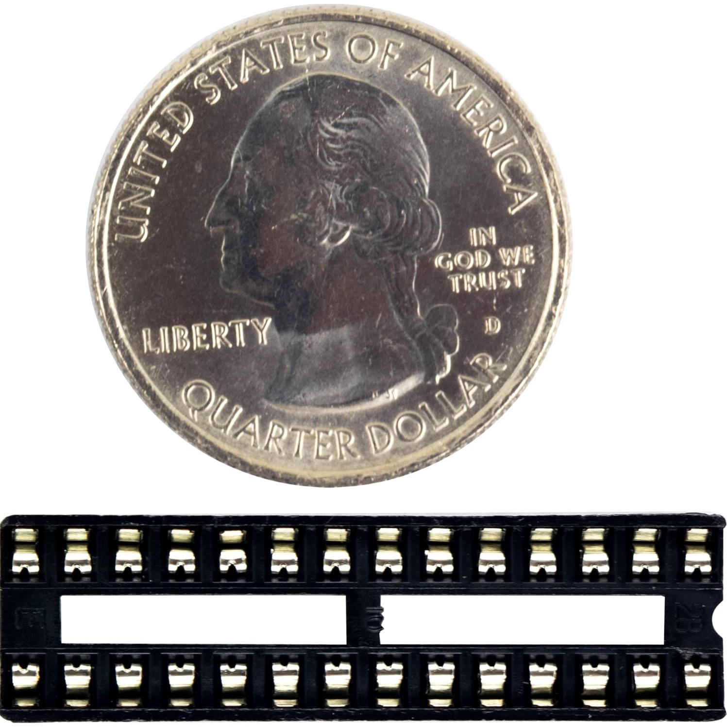 15 Zócalos DIP IC 28 Pines Doble Fila 2.54mm Jujinglobal