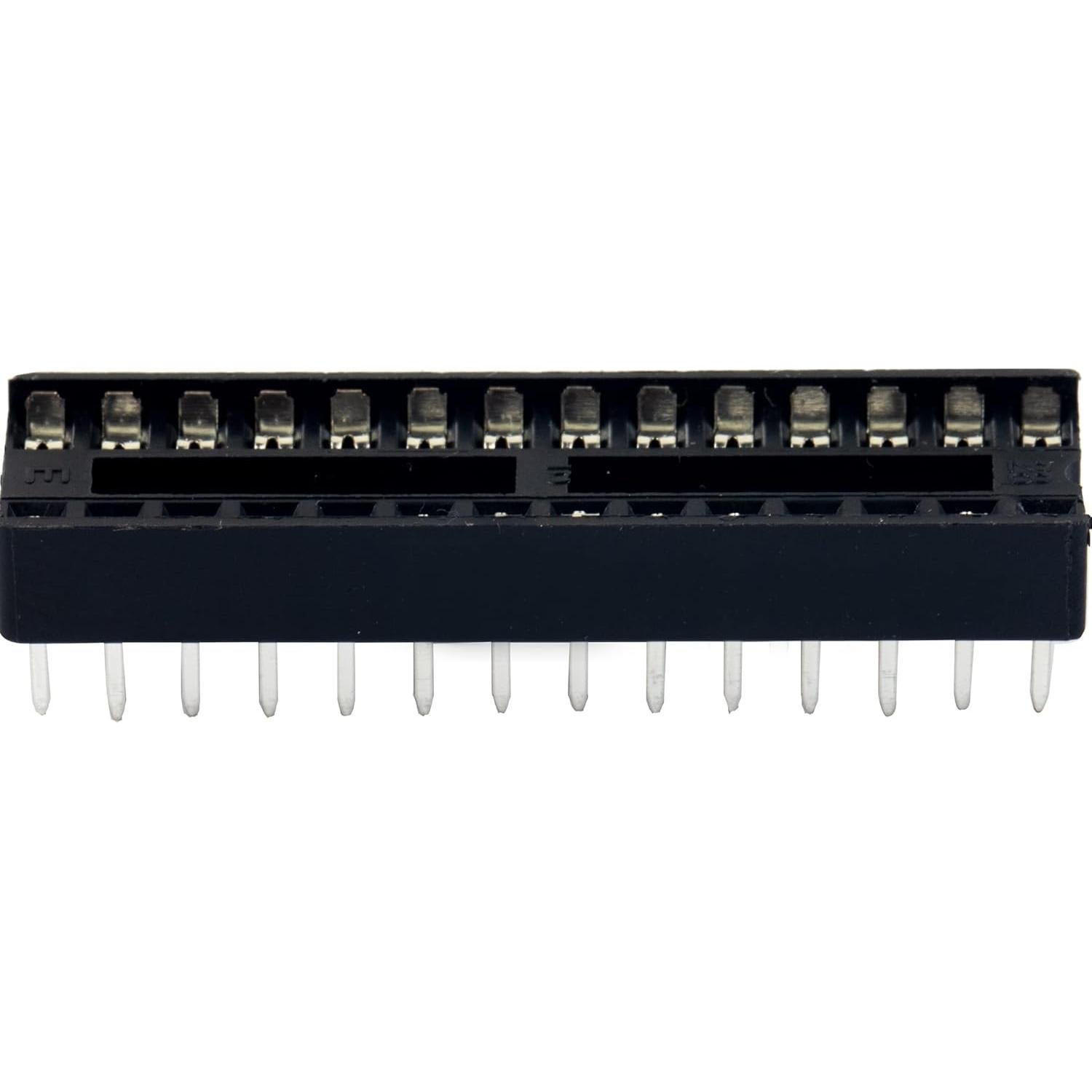 15 Zócalos DIP IC 28 Pines Doble Fila 2.54mm Jujinglobal