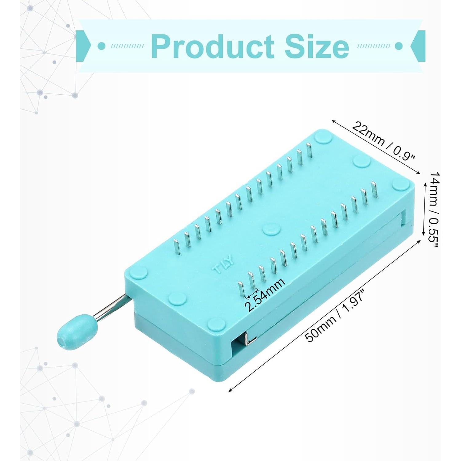 Zócalo de Prueba ZIF Universal 28 Pines MECCANIXITY 10 Pcs