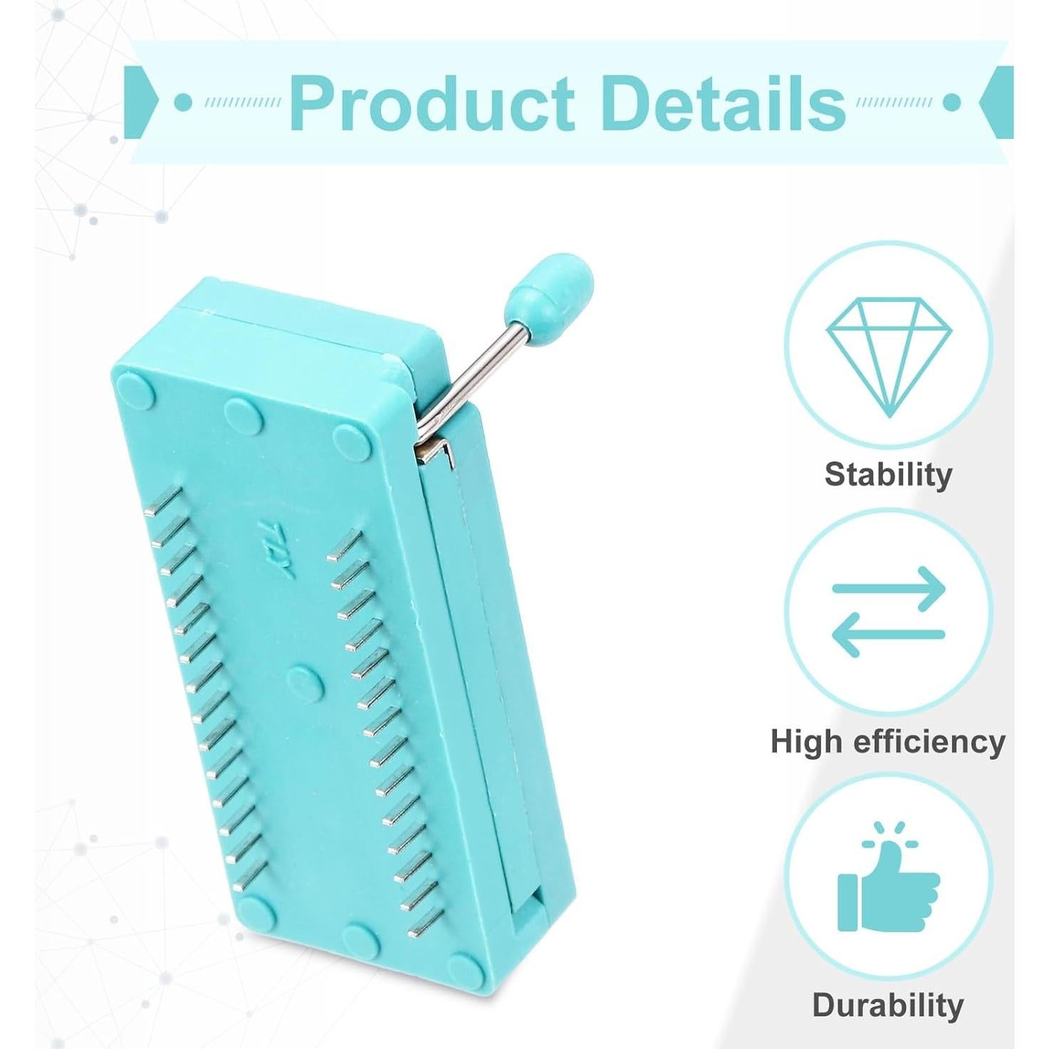 Zócalo de Prueba ZIF Universal 28 Pines MECCANIXITY 10 Pcs