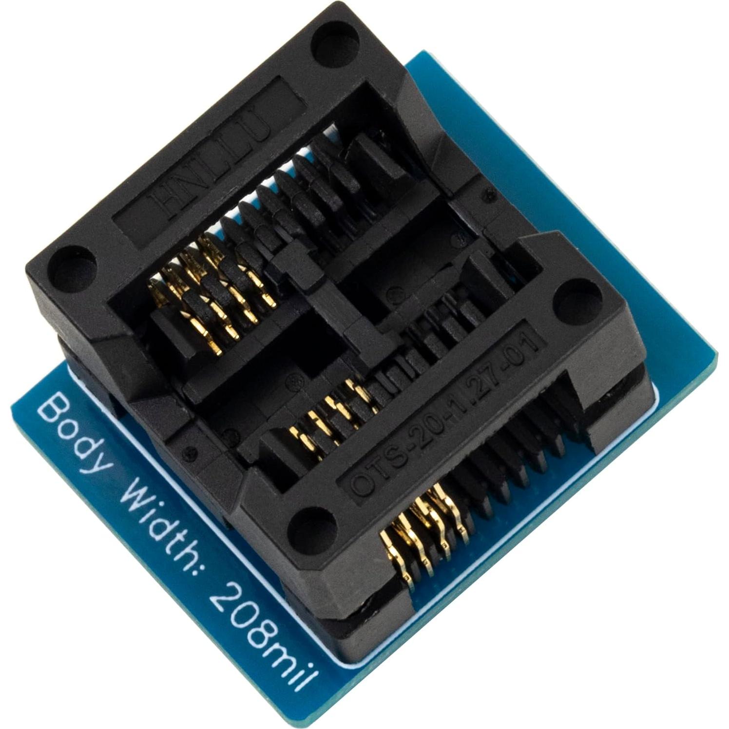 Adaptador Socket IC SOP8 a DIP8 150mil y 200mil Naughtystarts