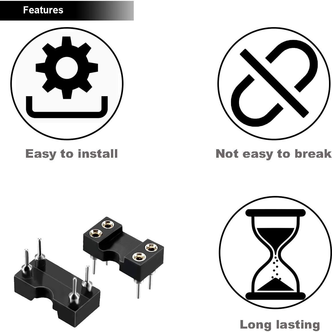50 Pcs Optoacoplador PC817 + 50 Zócalos DIP-4 2.54mm DKARDU