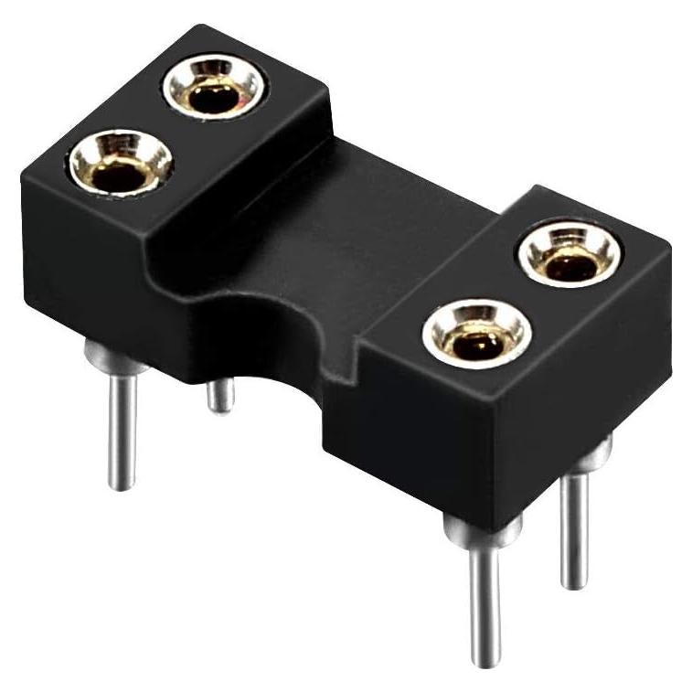 Zócalo IC DIP uxcell 15pcs 2.54mm 4 Pines Soldadura