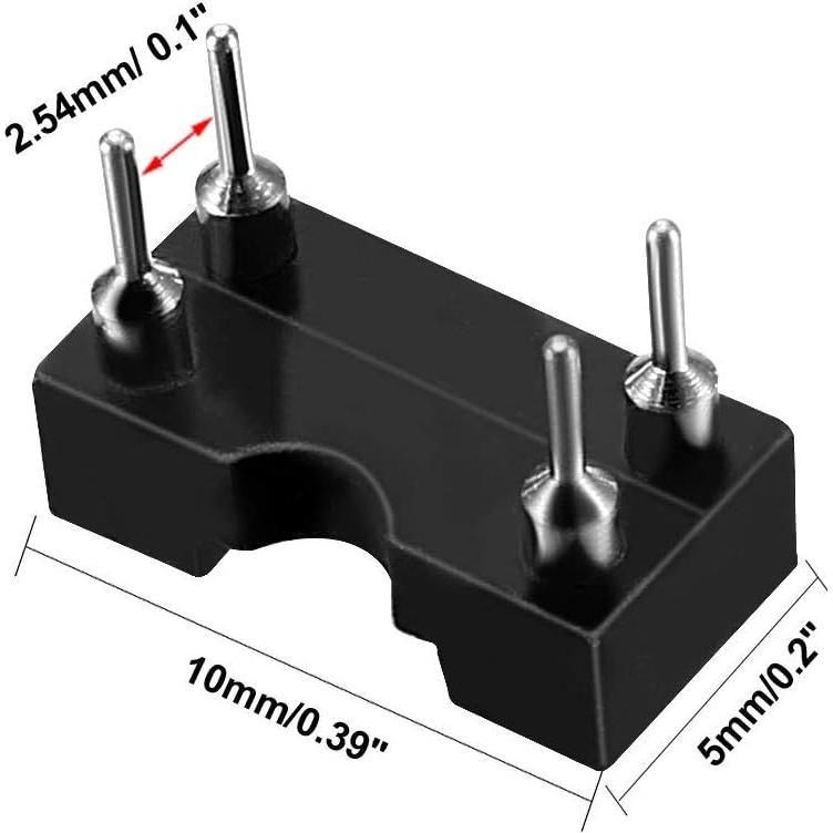 Zócalo IC DIP uxcell 15pcs 2.54mm 4 Pines Soldadura