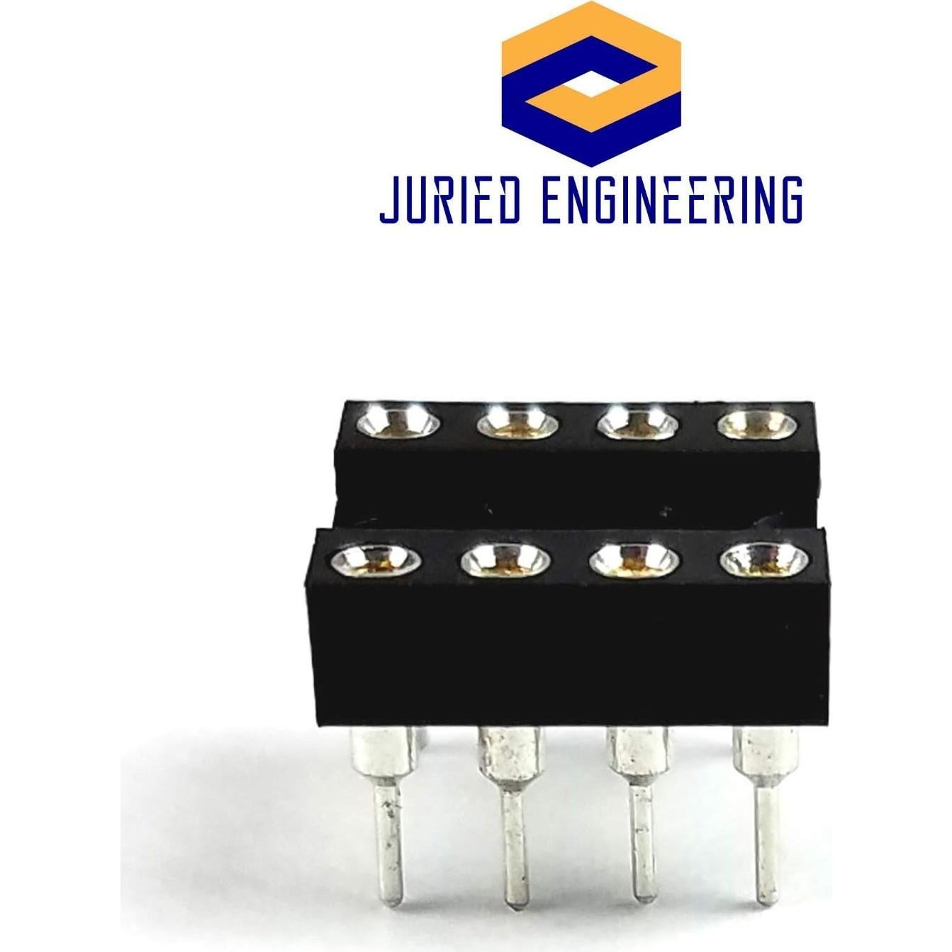 Amplificador Operacional Doble RC4558P Juried Engineering DIP 8 Pines