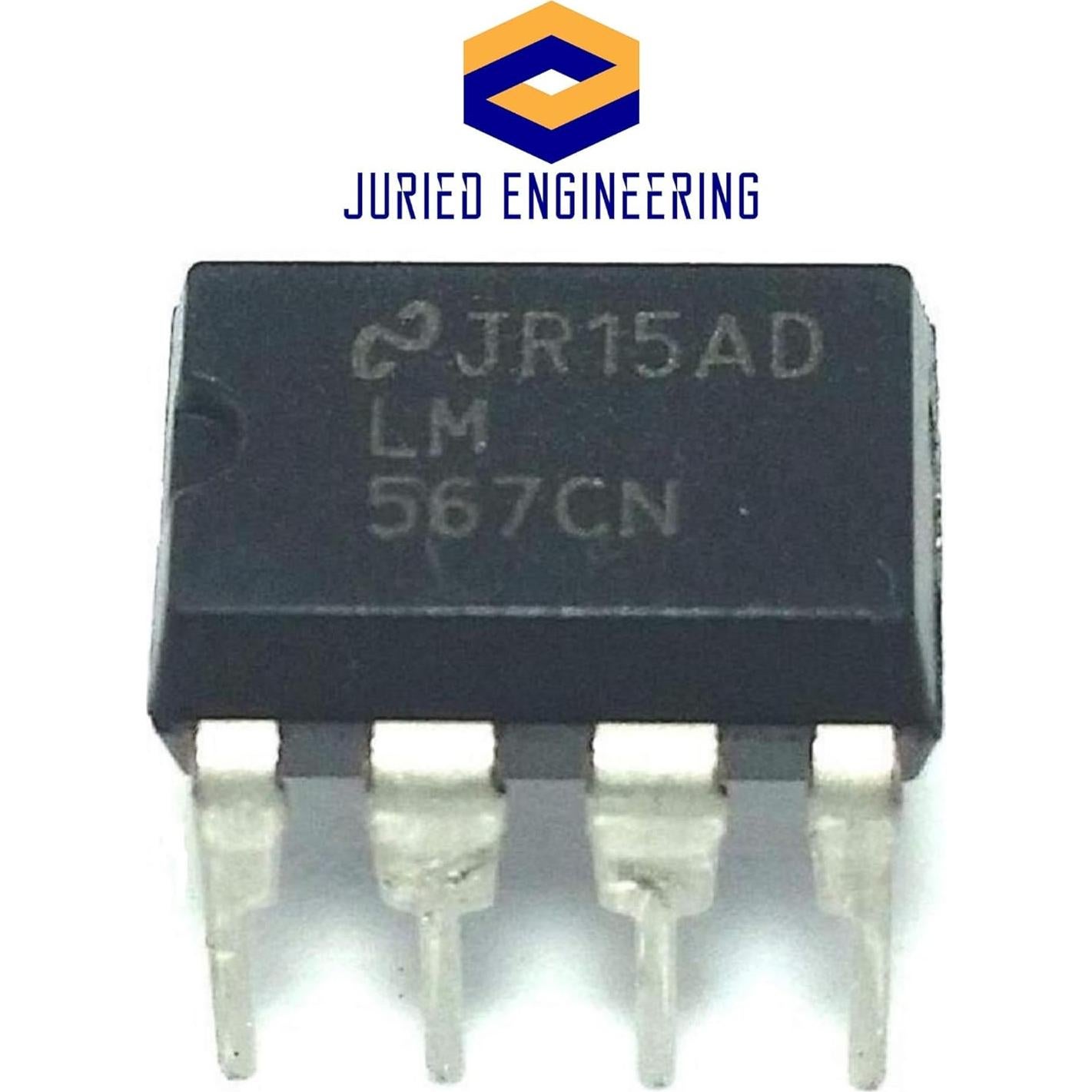 Decodificador de Tonos LM567CN TI 8 Pines Paquete de 5