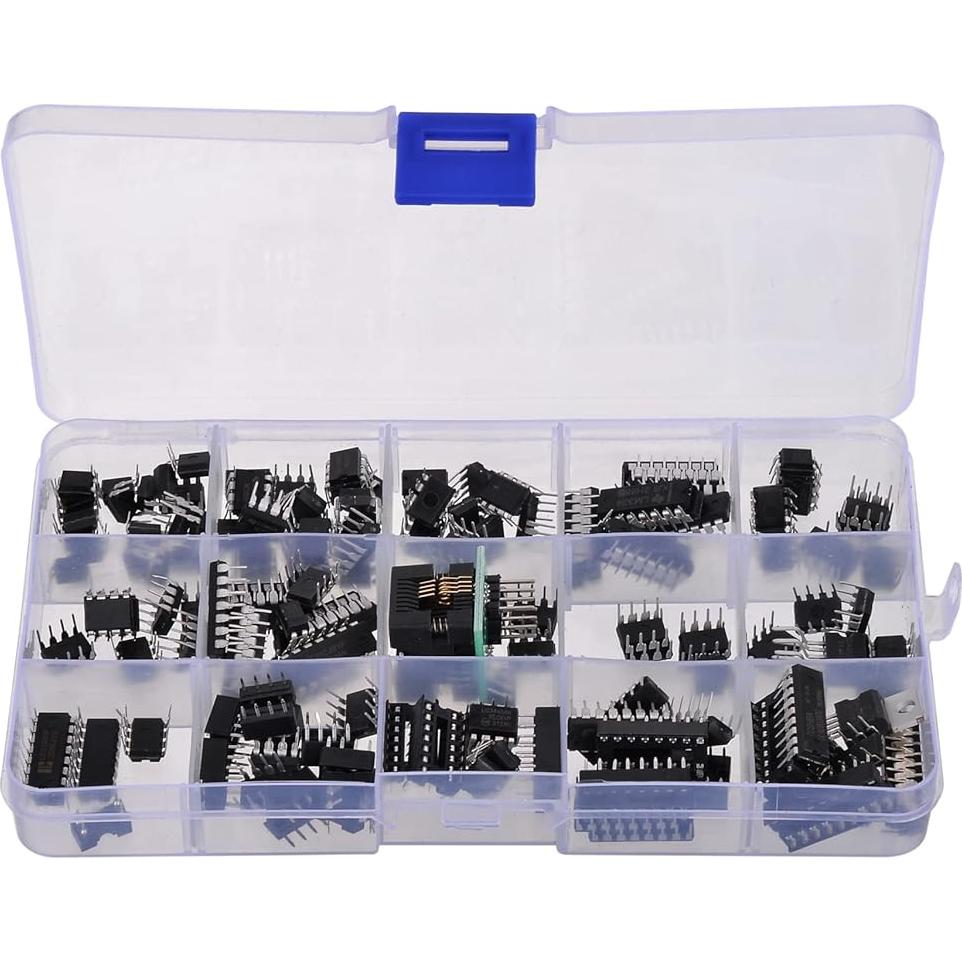 Kit de 150 ICs BAITHNA: Opamp, Timer, Darlington, Photocoupler