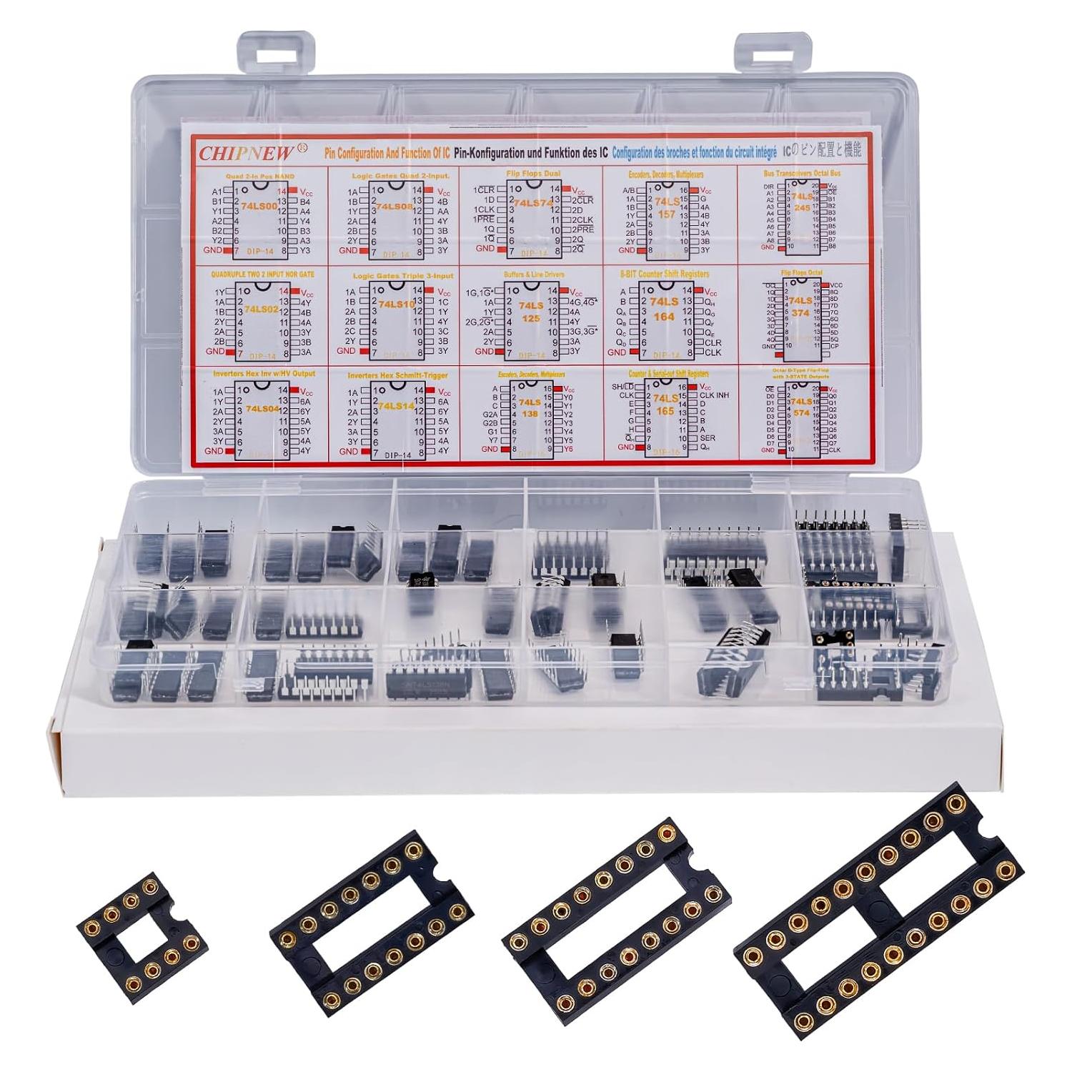 Kit 60Pcs IC Lógicos Schottky TTL SN74LSxx CHIPNEW
