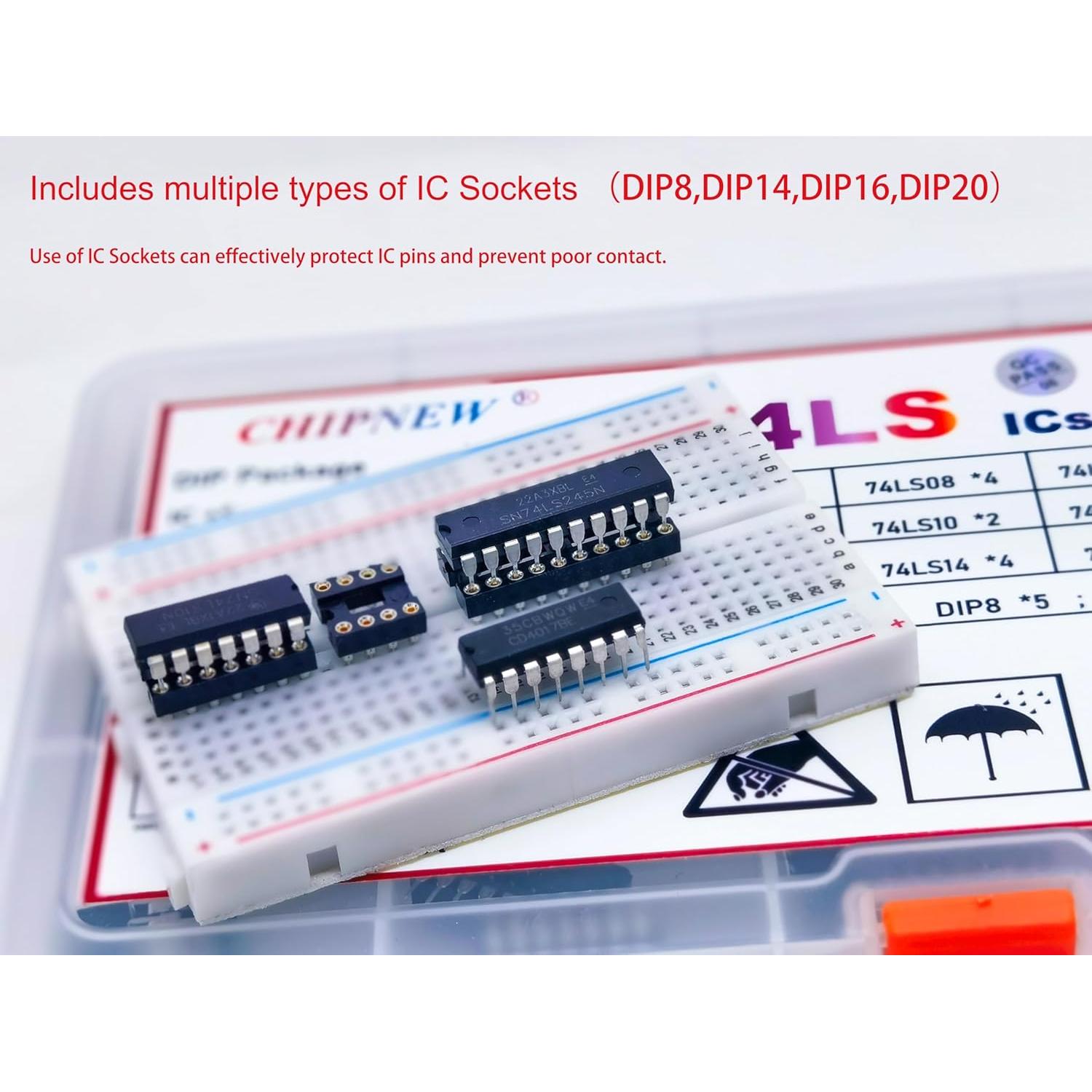Kit 60Pcs IC Lógicos Schottky TTL SN74LSxx CHIPNEW