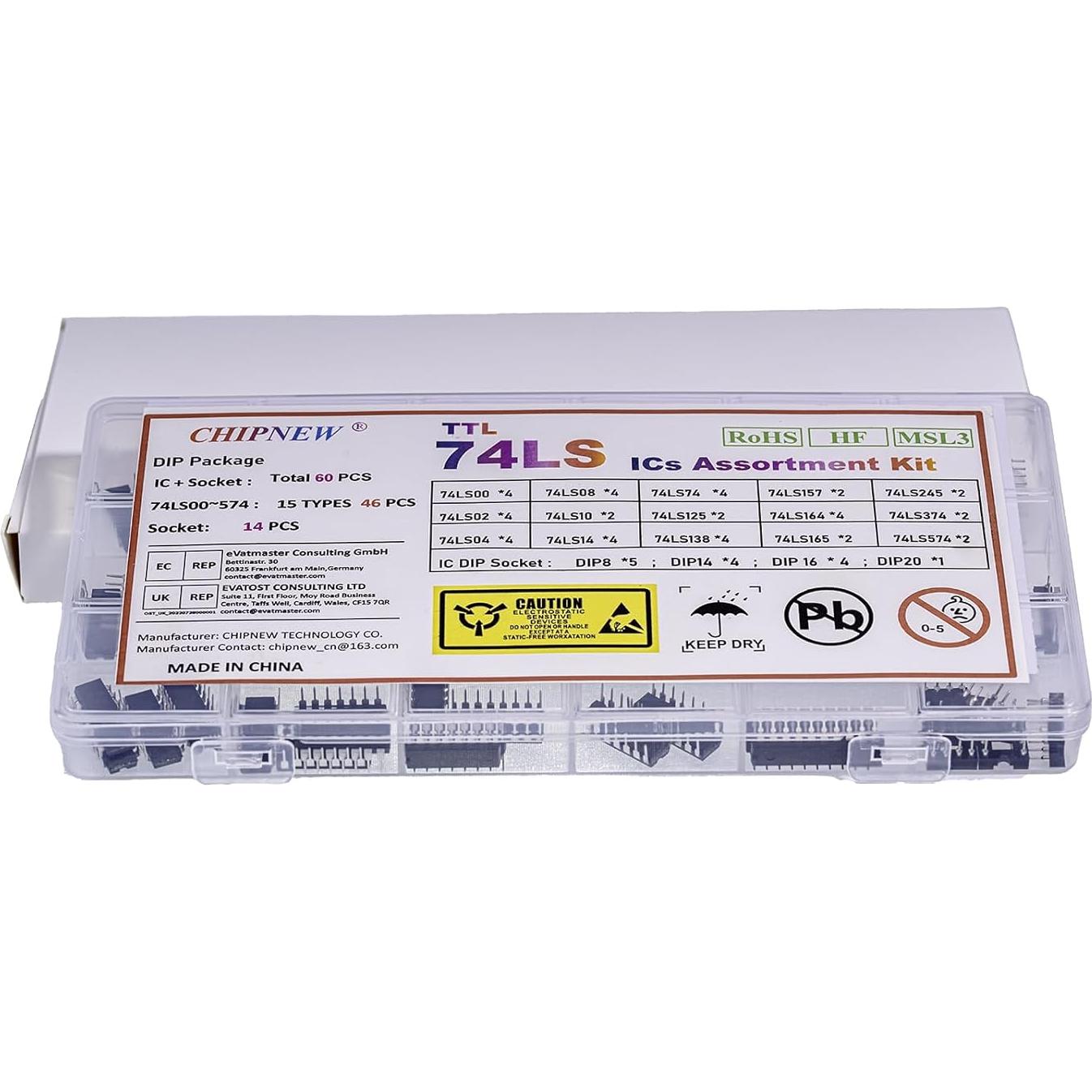 Kit 60Pcs IC Lógicos Schottky TTL SN74LSxx CHIPNEW