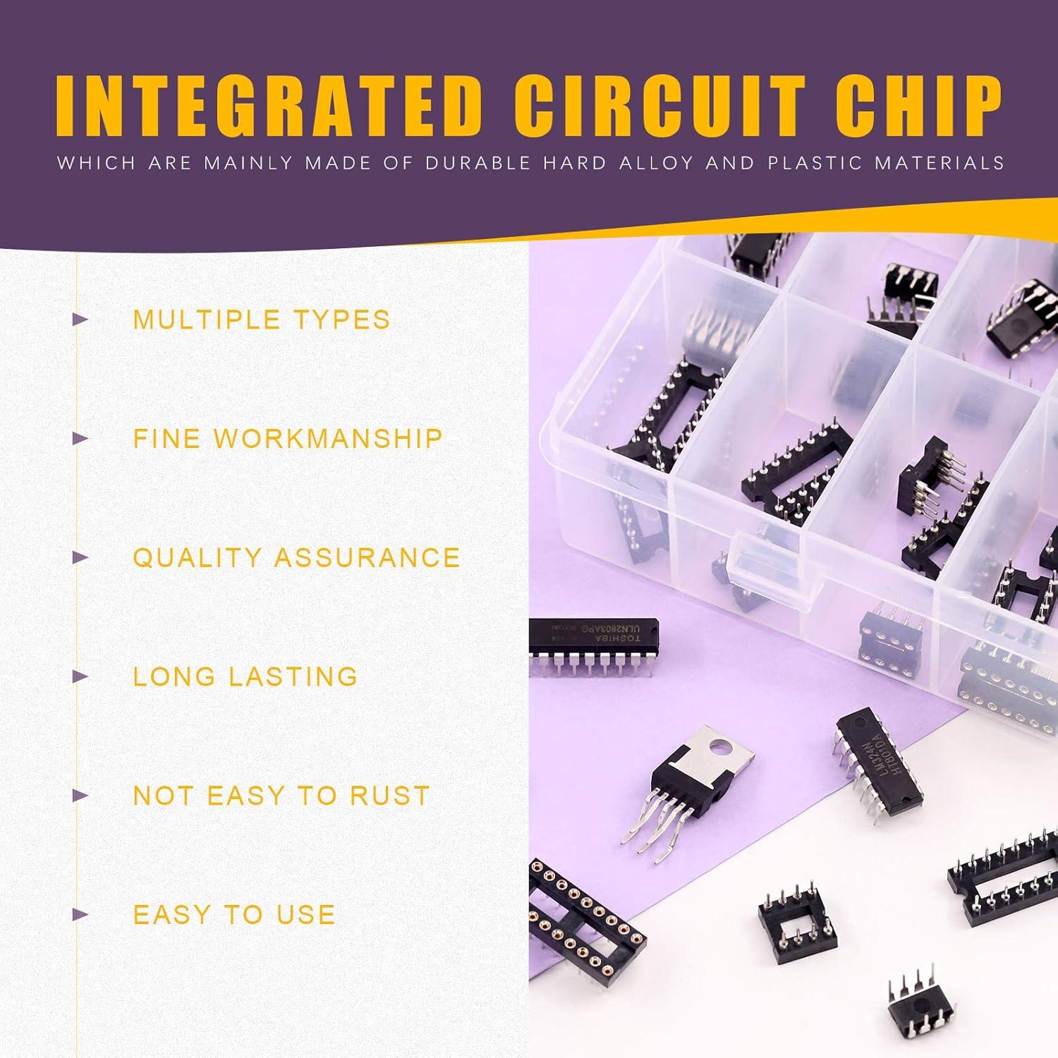 Kit de Chips de Circuito Integrado Swpeet 169Pcs LM324 LM358