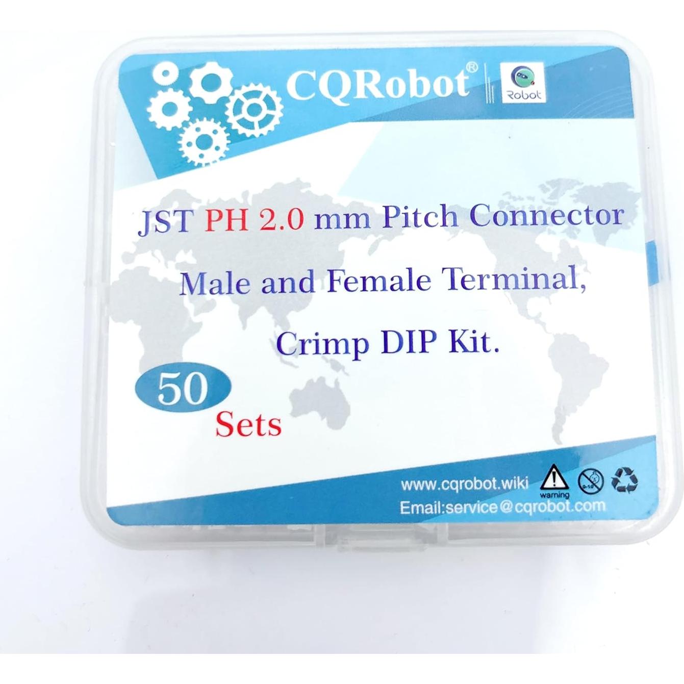 Conector JST PH 2.0 mm 50 Juegos 250 Piezas Crimpado