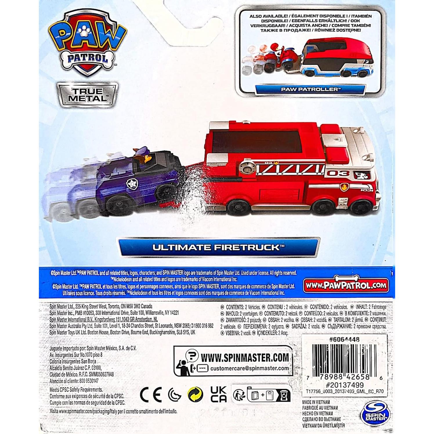 Camión de Bomberos Nickelodeon Patrulla Canina Rojo