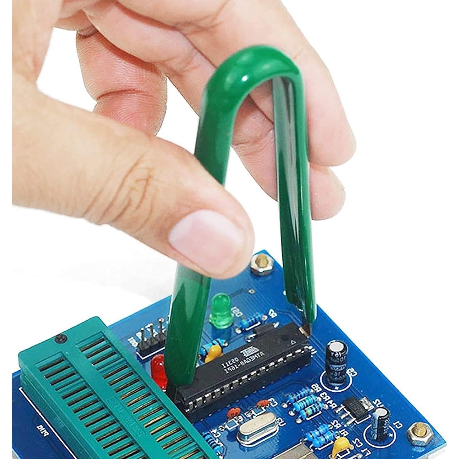 Extractor de Chips IC Antiestático Hegebeck 2 Pcs Verde