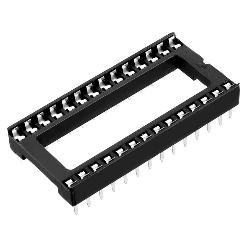 Zócalo IC DIP 28 Pines uxcell 2.54mm para Placa PCB - 10pcs