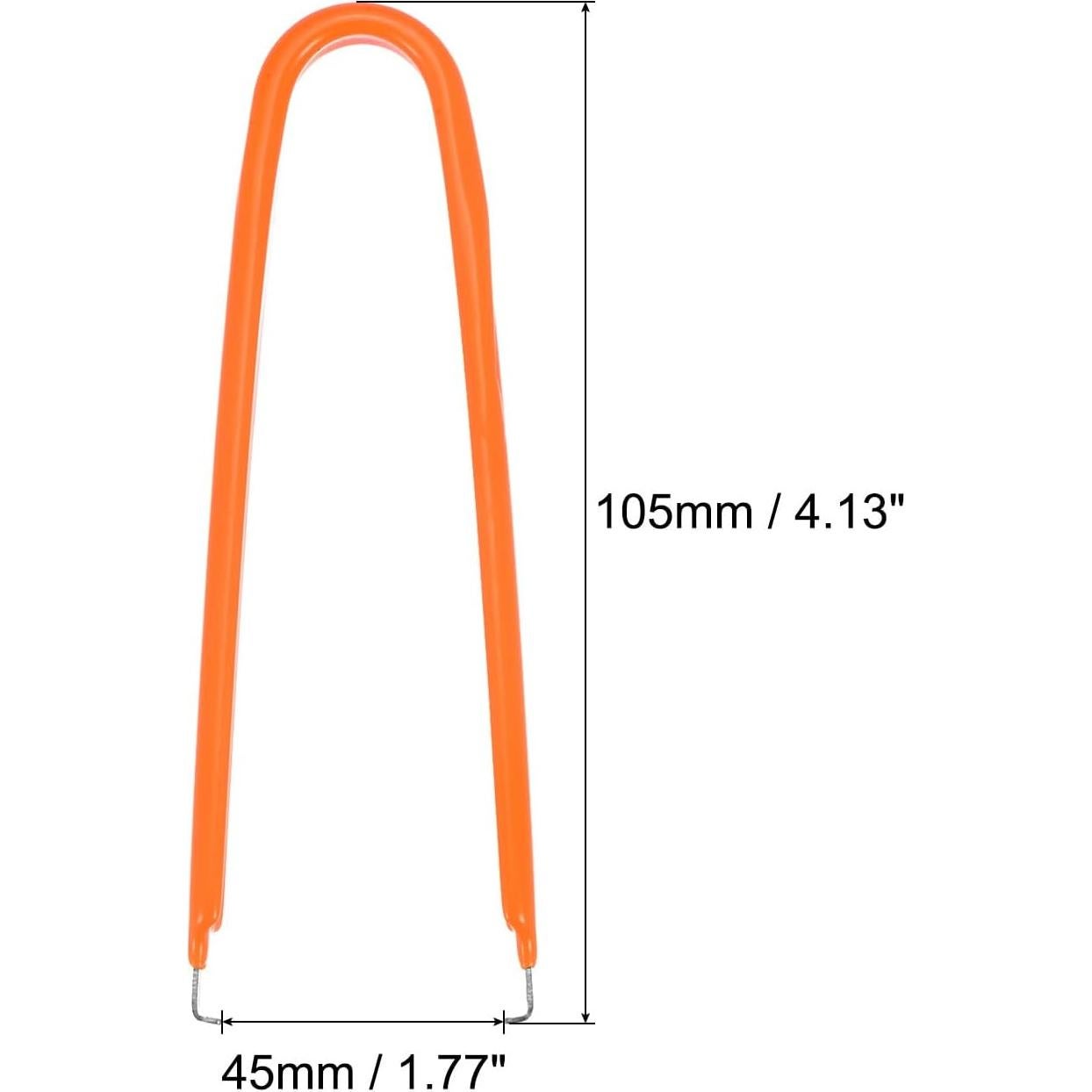 Extractor de Chips IC uxcell Acero Inoxidable 2 Piezas Naranja