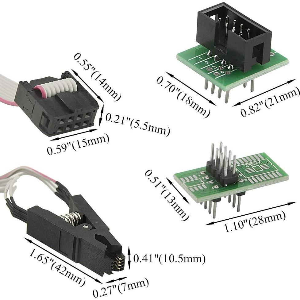 Clip de Prueba SOP8 a DIP8 XINGYHENG para Programación de Chips