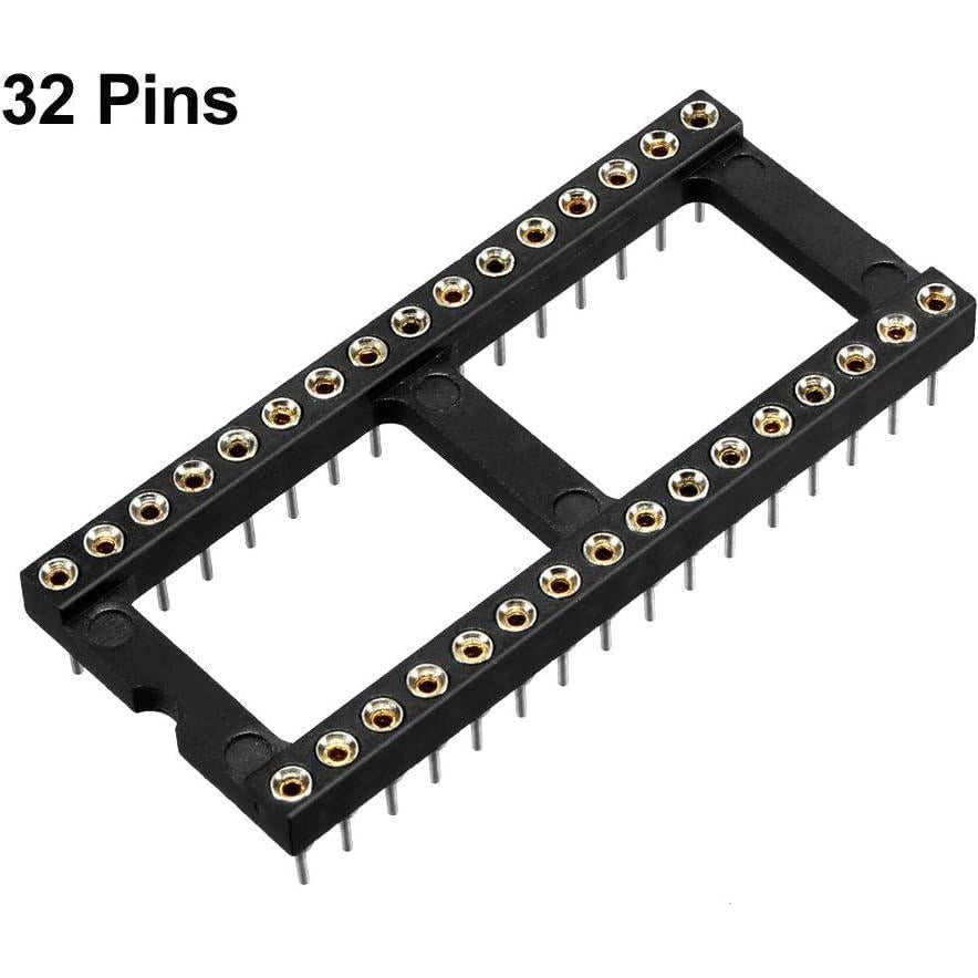 Zócalo DIP IC uxcell 32 Pines 2.54mm Soldadura PCB