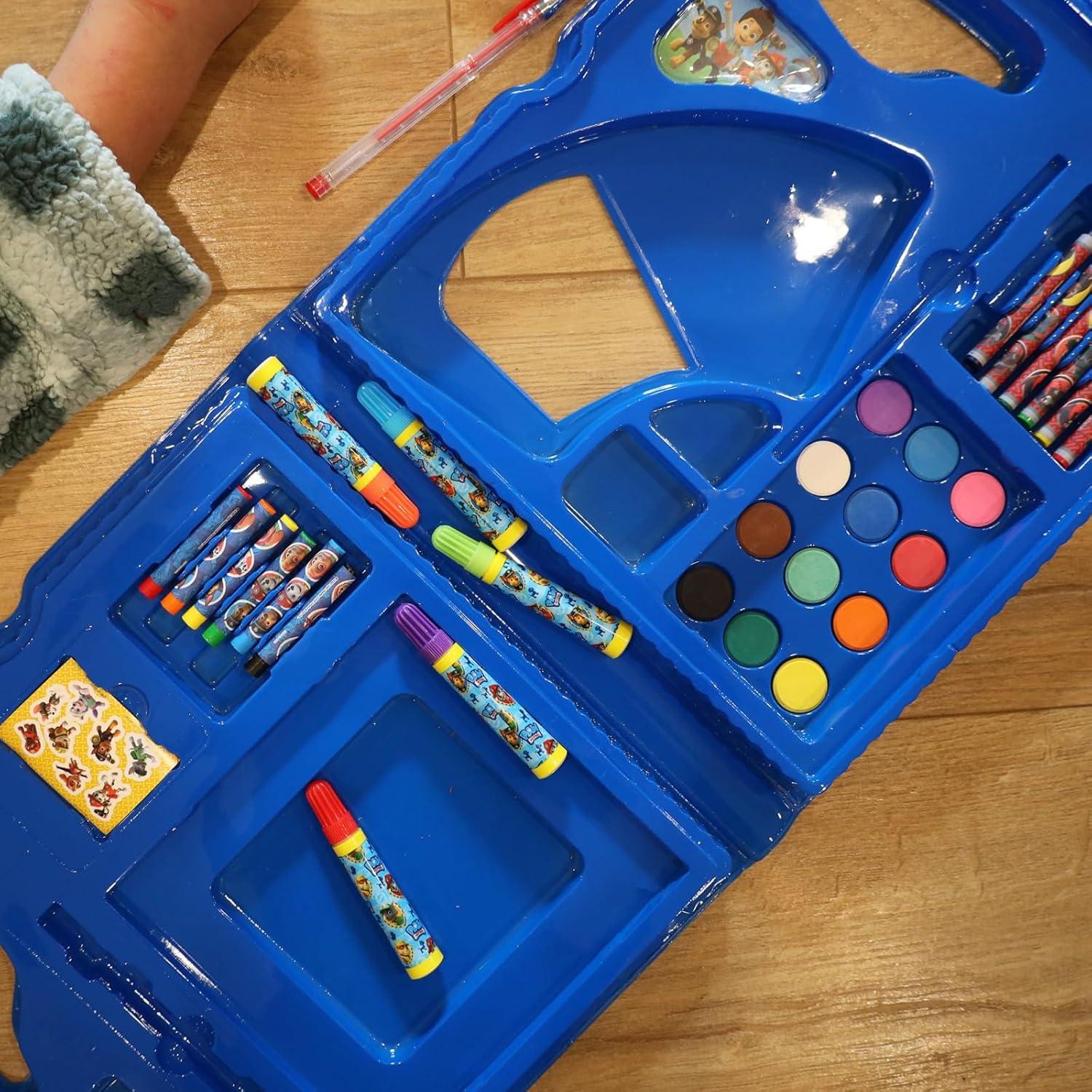 Nickelodeon Paw Patrol 40pc Art Supplies Coloring Books Travel Tote Set Boys Ages 3 and Up