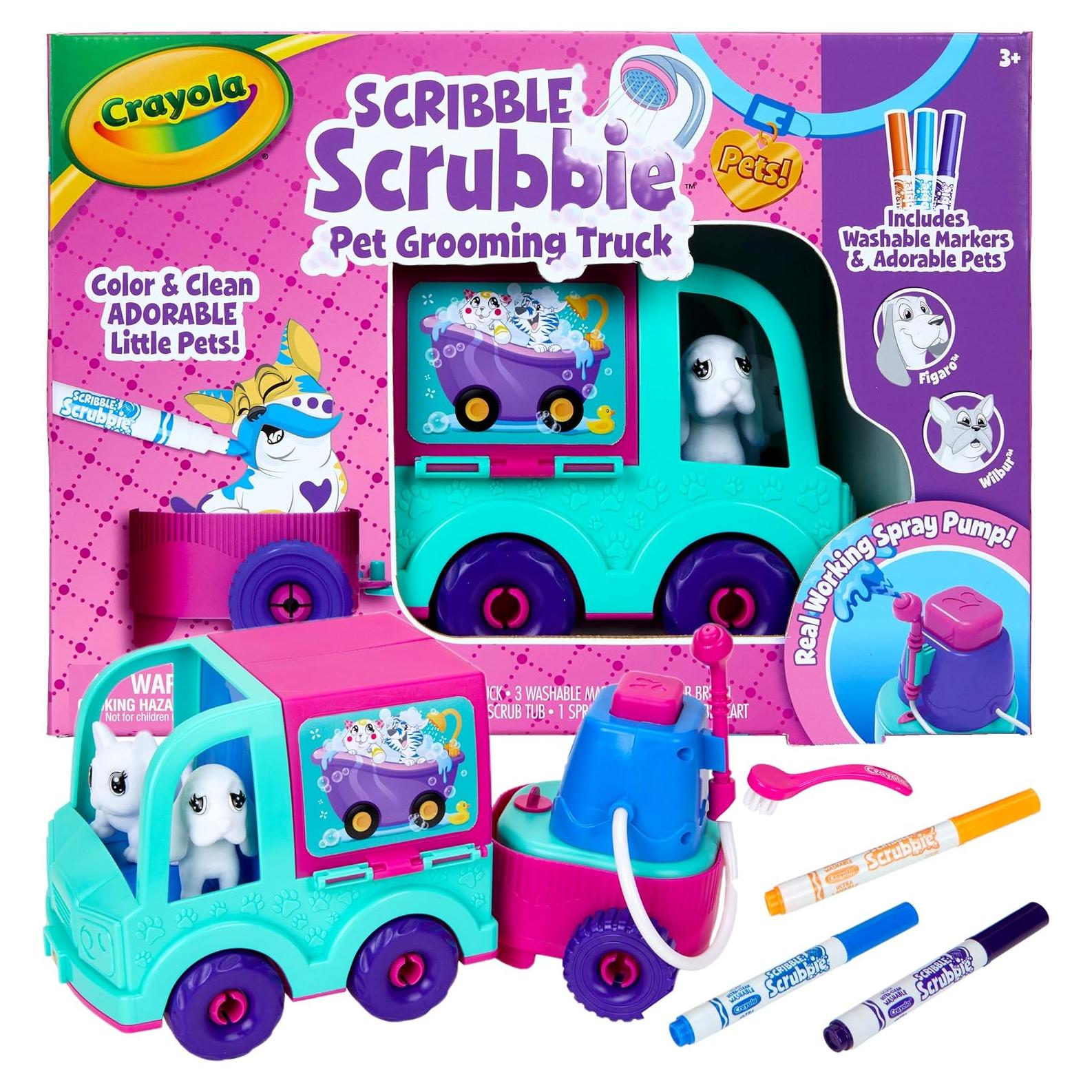 Camión de Cuidado Crayola Scribble Scrubbie con Mascotas