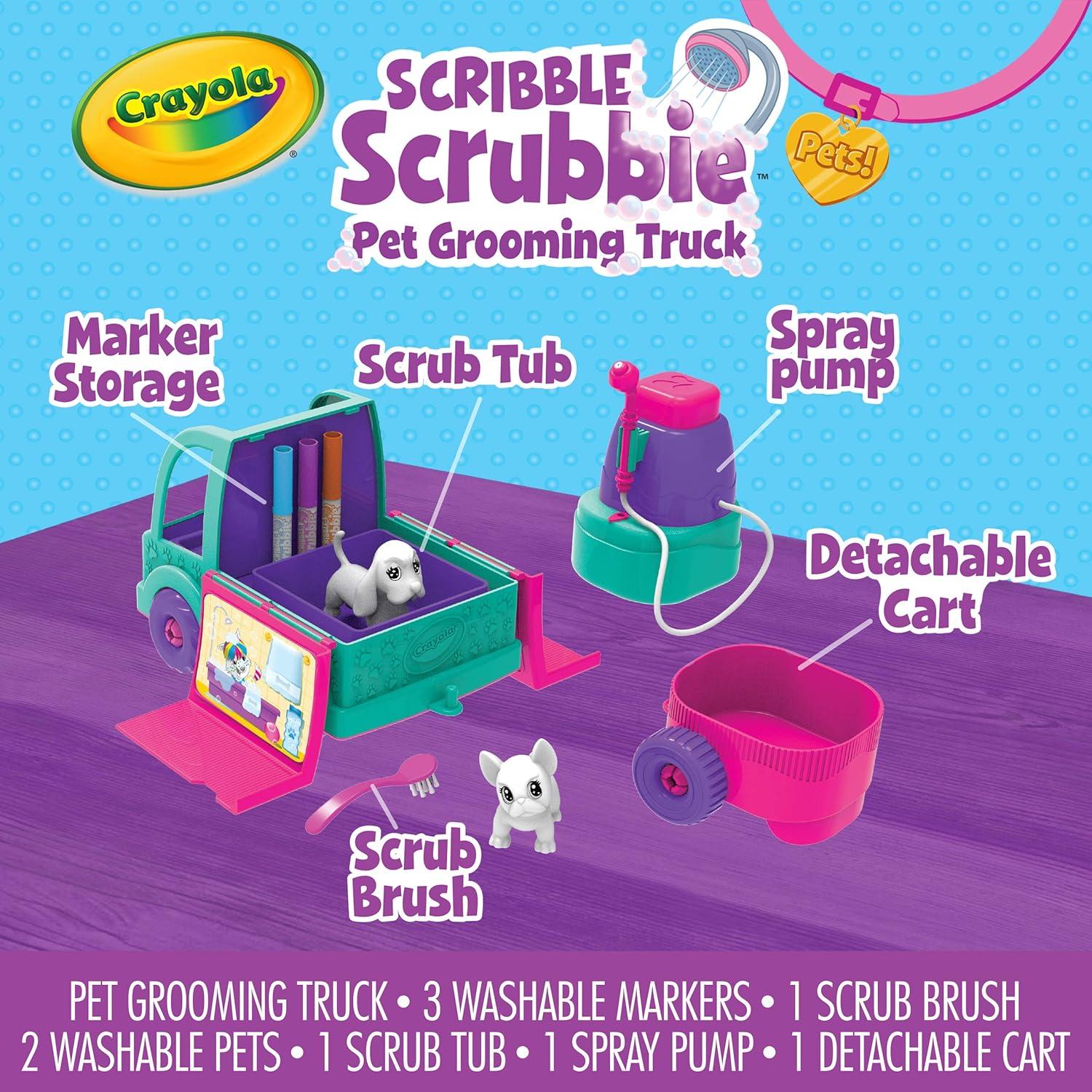 Camión de Cuidado Crayola Scribble Scrubbie con Mascotas