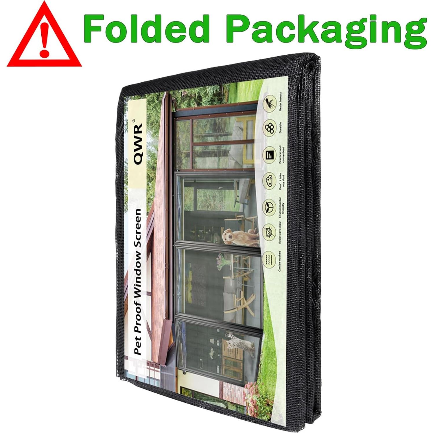Kit de Pantalla a Prueba de Mascotas QWR 121x300 cm Doblado