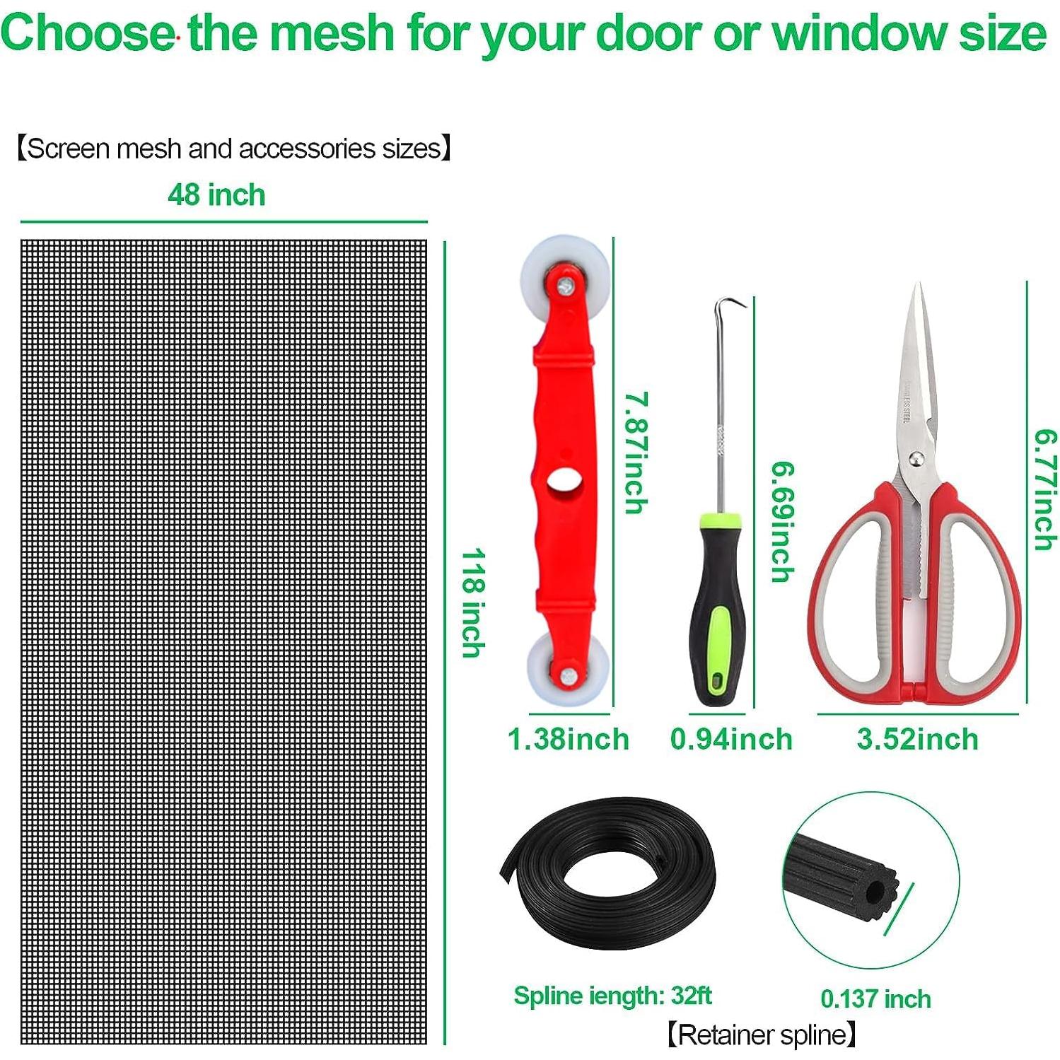Kit de Pantalla a Prueba de Mascotas QWR 121x300 cm Doblado