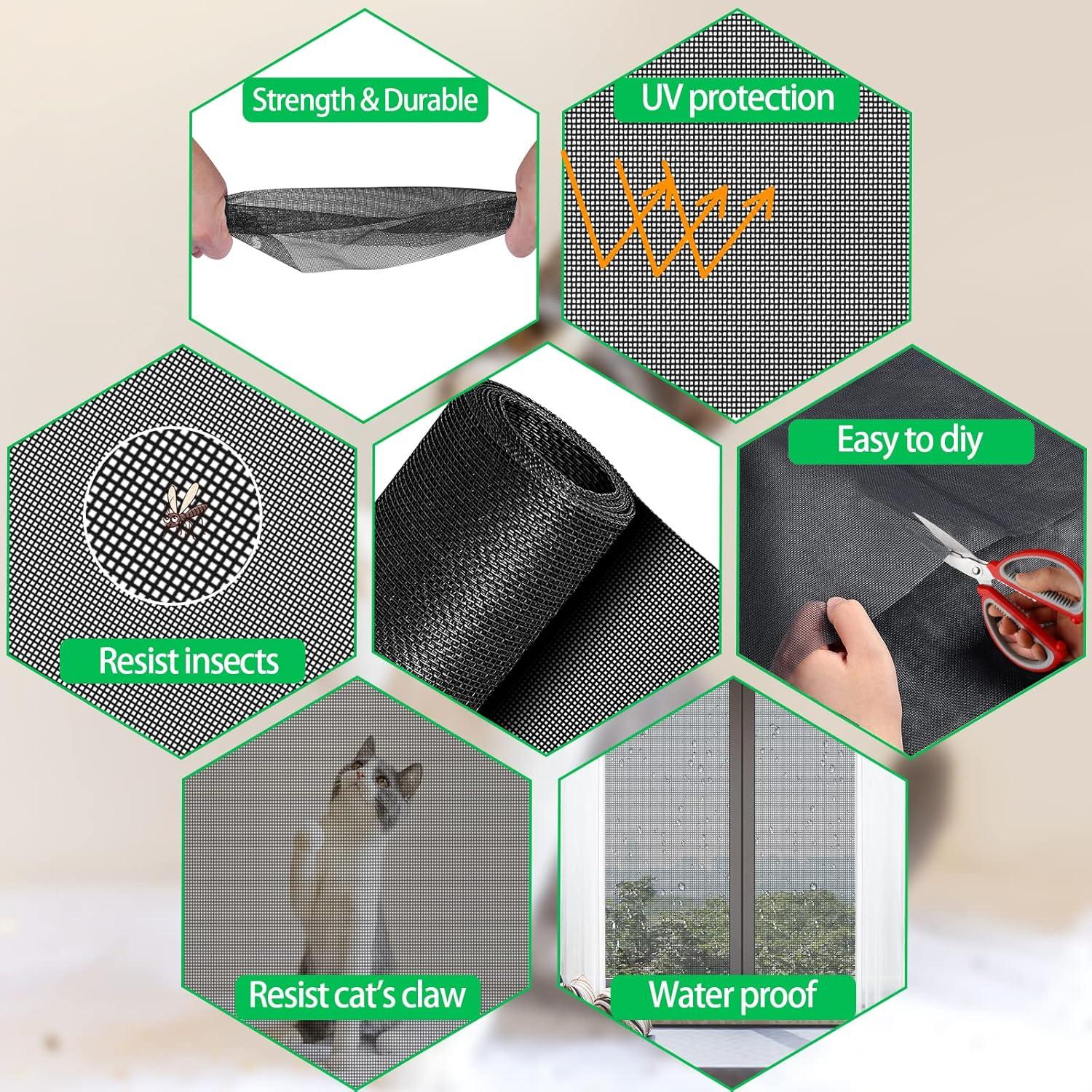 Kit de Pantalla a Prueba de Mascotas QWR 121x300 cm Doblado