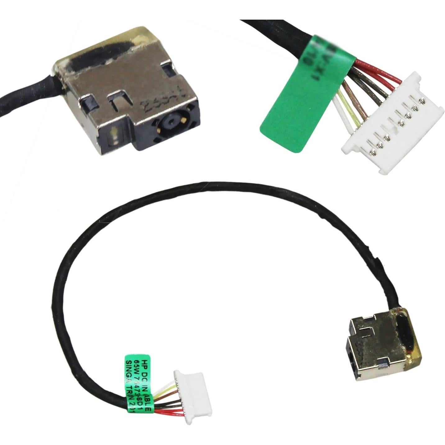 DC in Power Jack Charging Port Replacement for HP 13-C 14-X 14-Z M6-P 15-AB 15-CN 15-CP 15-EF 15z-ef 15s-FR 15-DY 17M-CE 15S-DU 17M-CG 17T-CG 17-CG 799749-S17 931613-001 806746-001 L20106-001