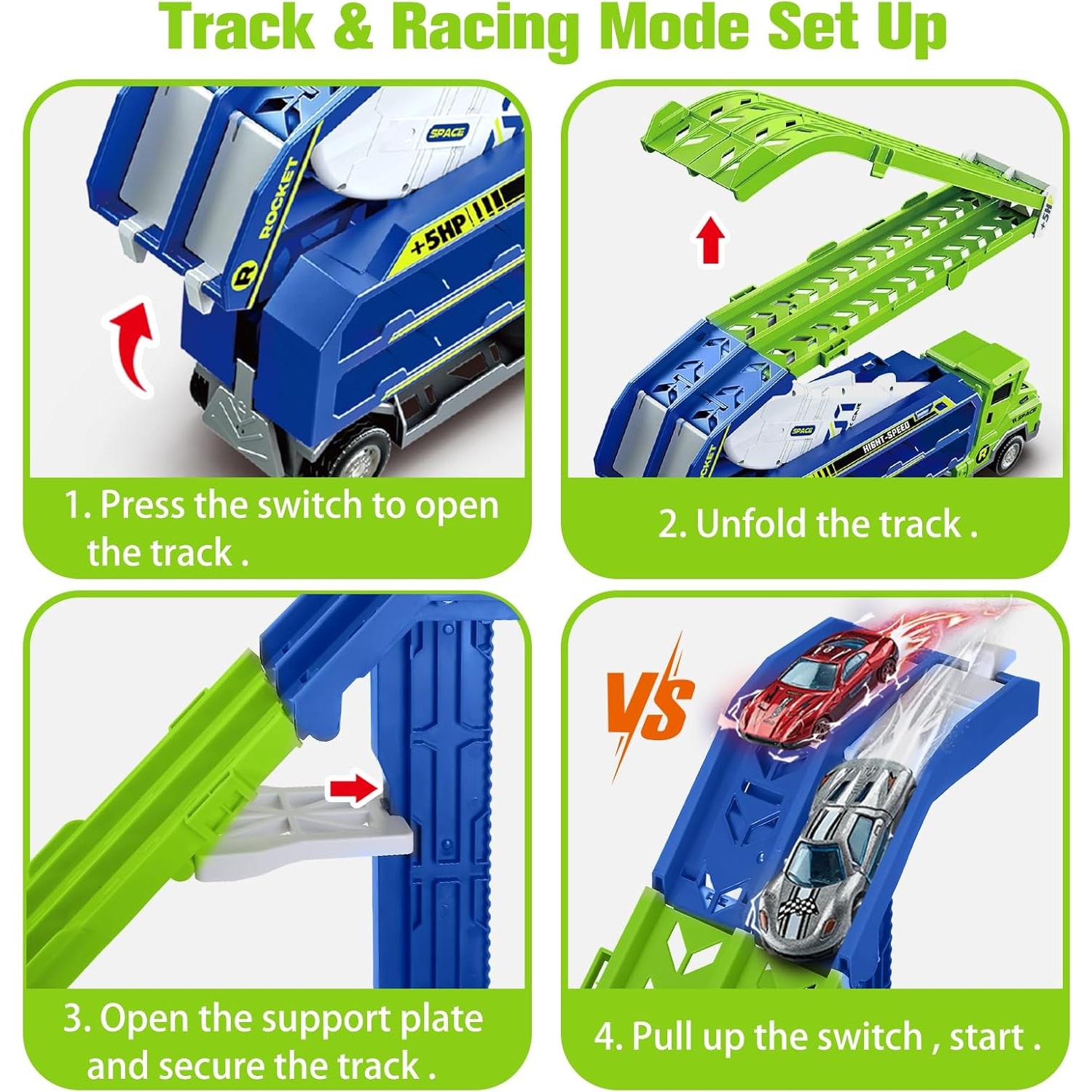 Camión Transportador de Juguetes BSTOYDER con Pista 116 cm